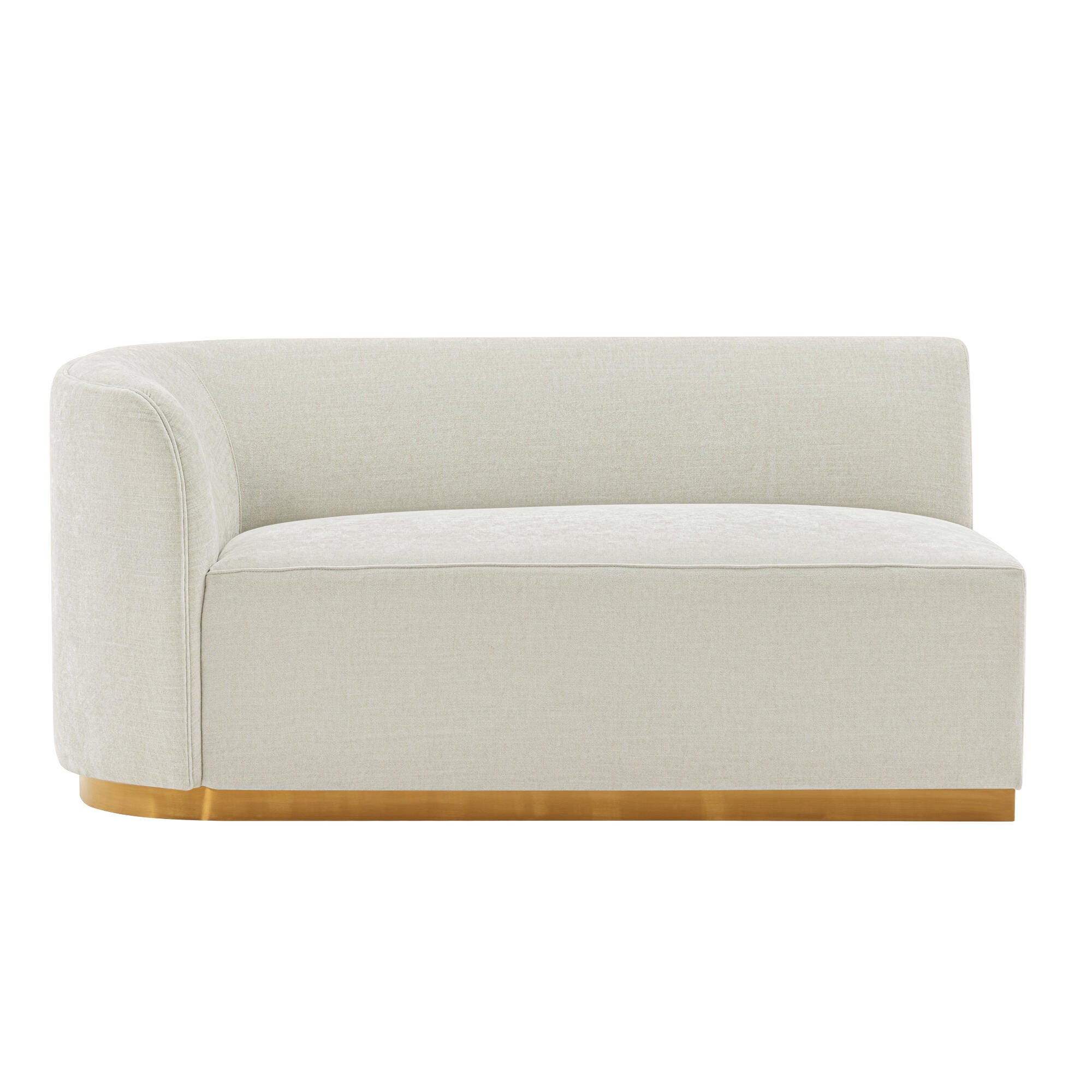 Manhattan Comfort Daria 2-Piece Sectional, Ivory, large
