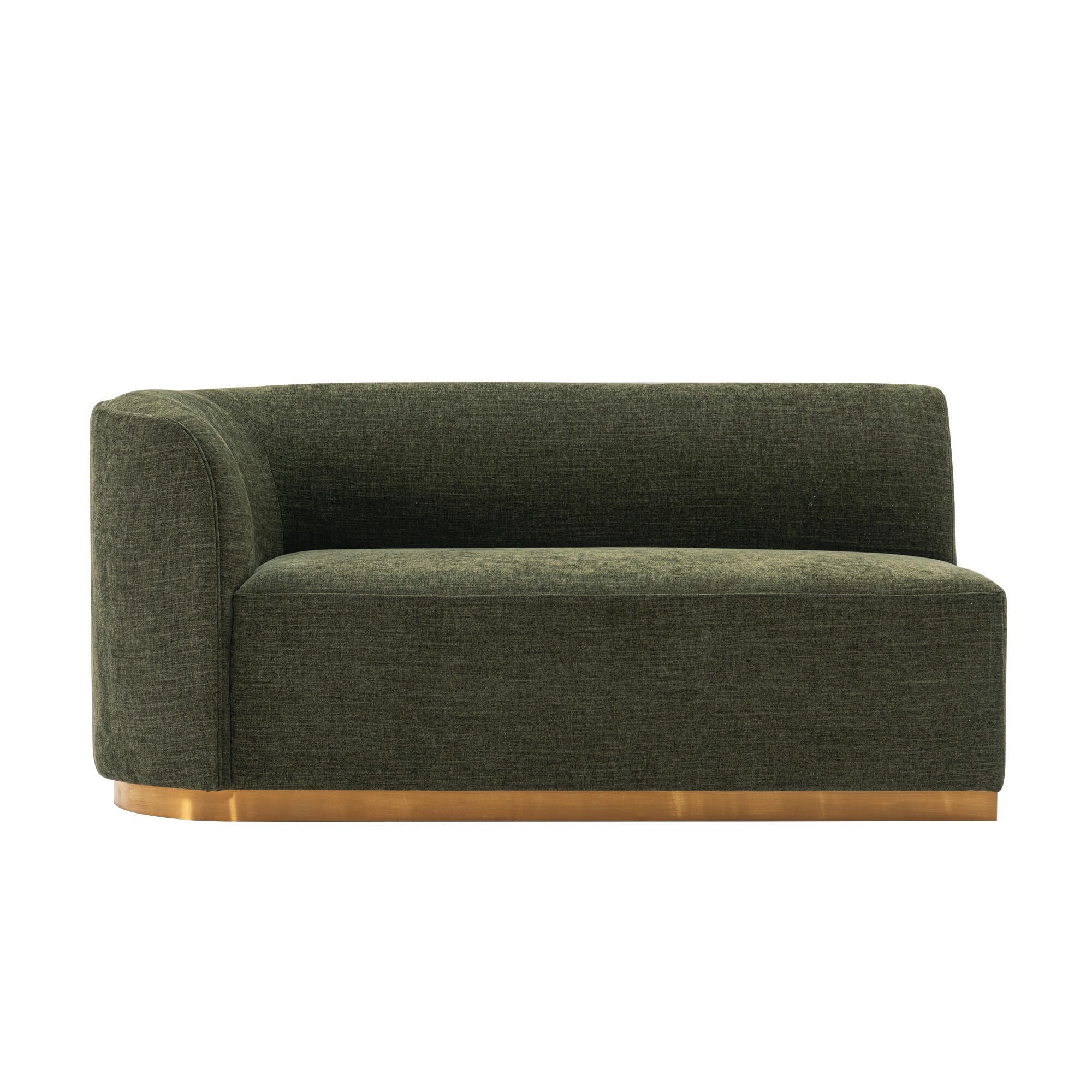 Manhattan Comfort Daria 2-Piece Sectional, Olive Green, large