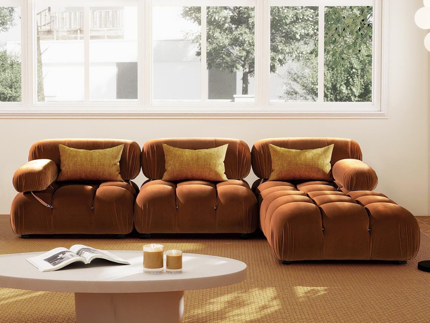Jennifer Taylor Home Marcel 4-Piece Sectional, , rollover