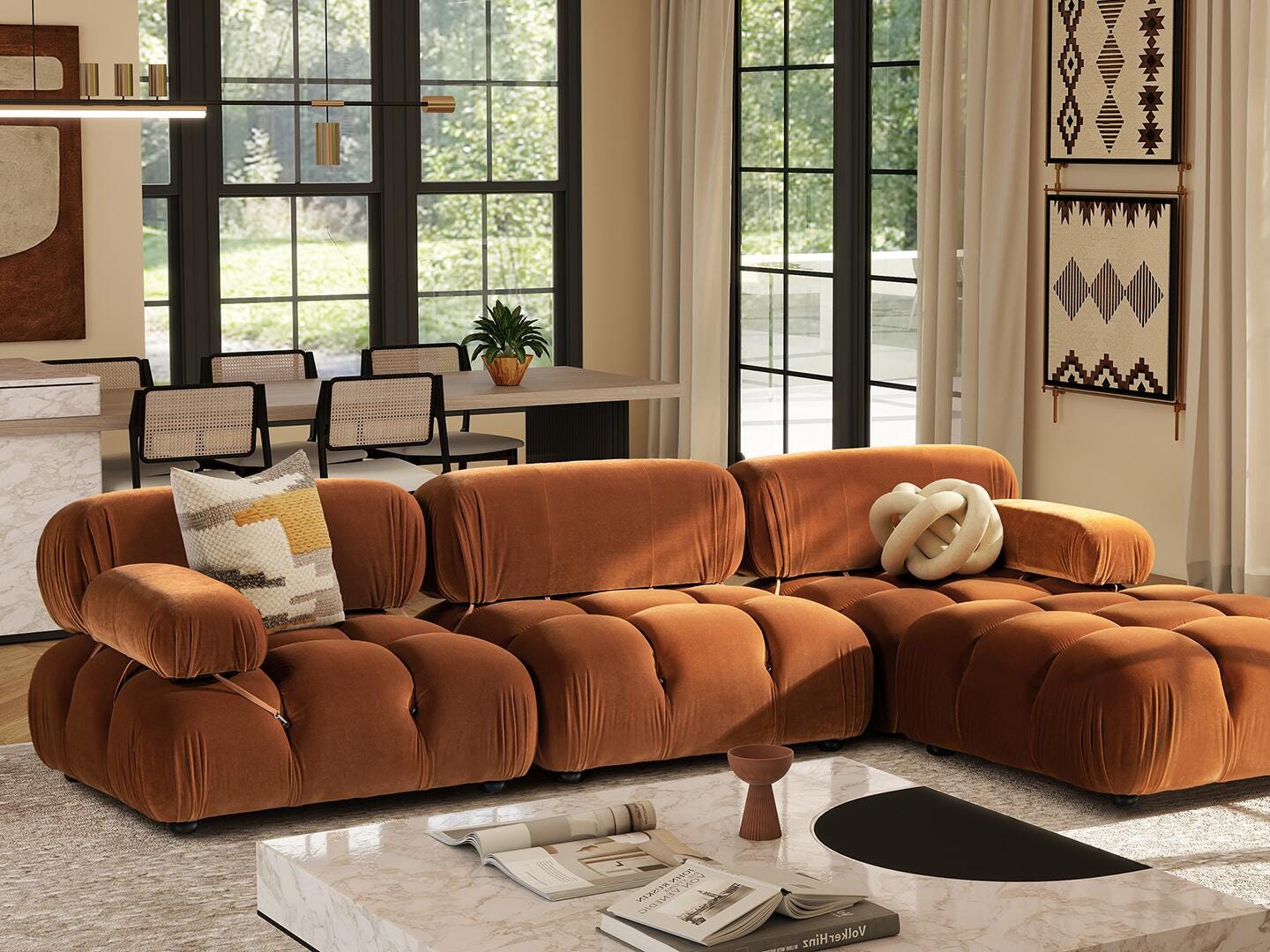 Jennifer Taylor Home Marcel 4-Piece Sectional, , large