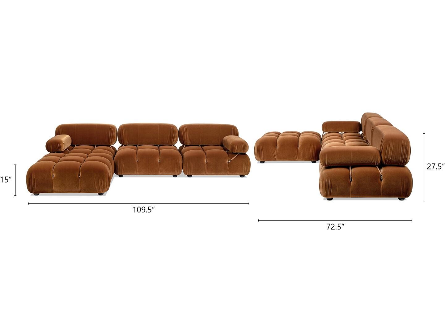 Jennifer Taylor Home Marcel 4-Piece Sectional, , large