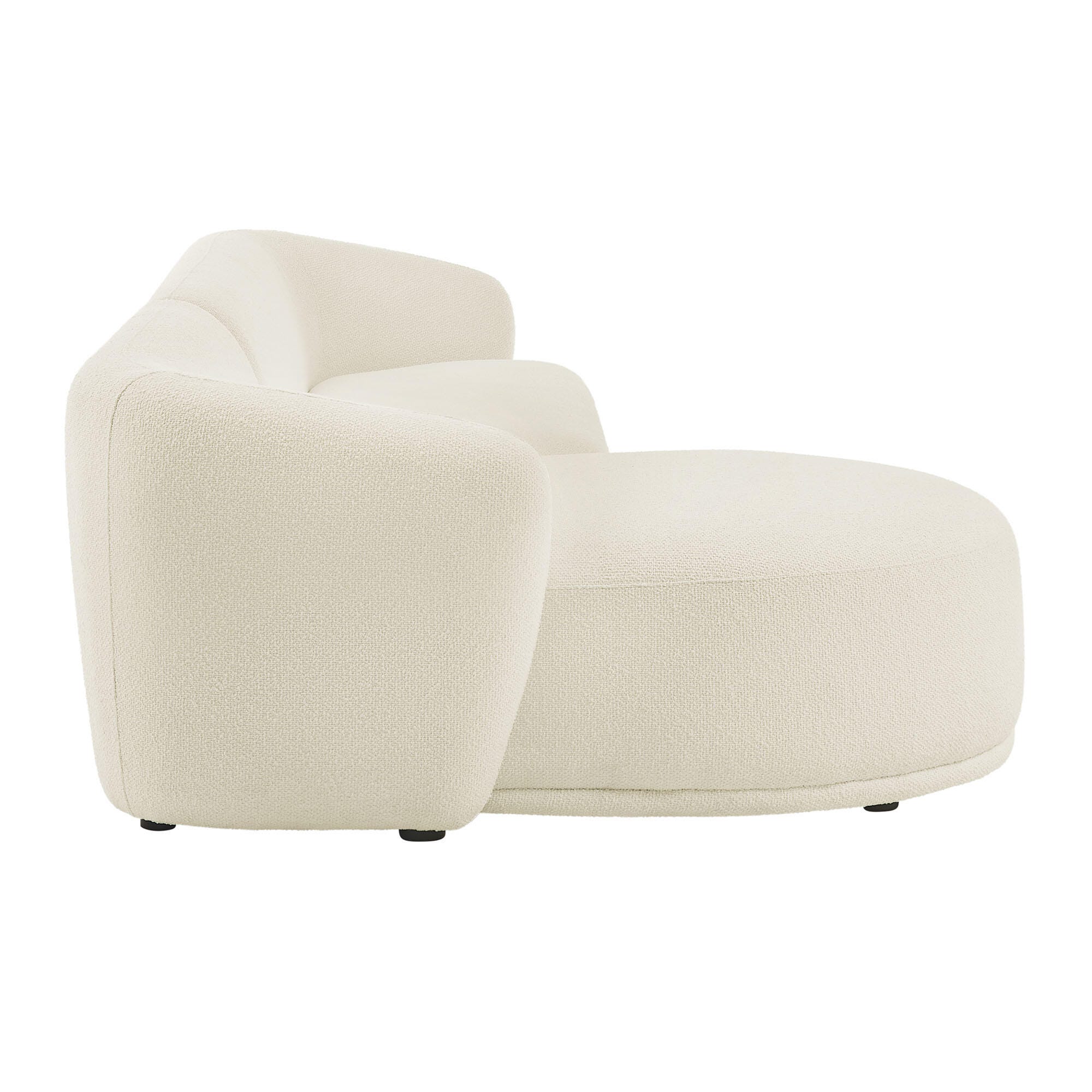 Modway Monica 2-Piece Sectional with Chaise, Cream, large