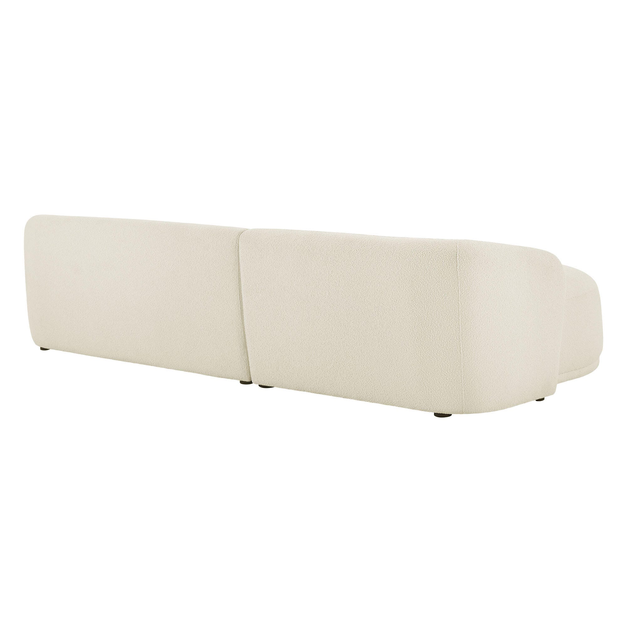 Modway Monica 2-Piece Sectional with Chaise, Cream, large