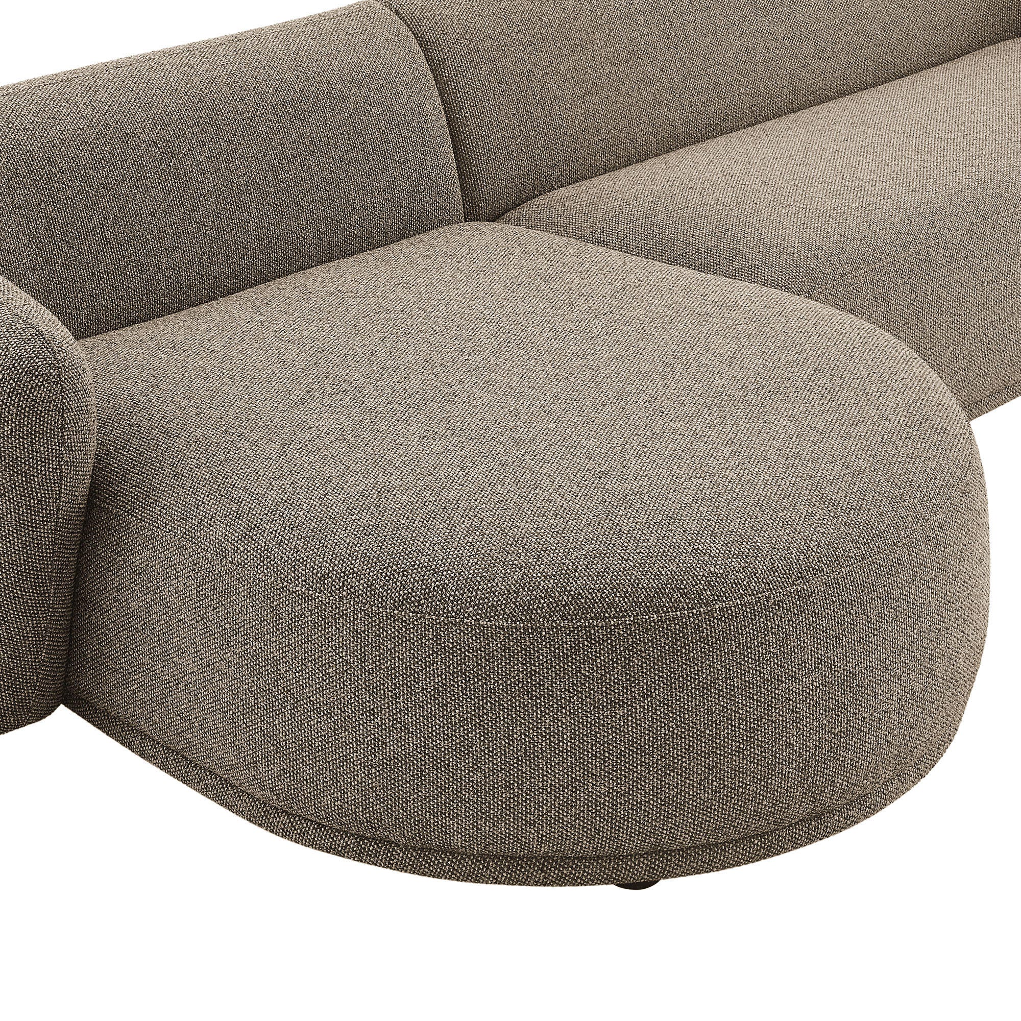 Modway Monica 2-Piece Sectional with Chaise, Earth, large