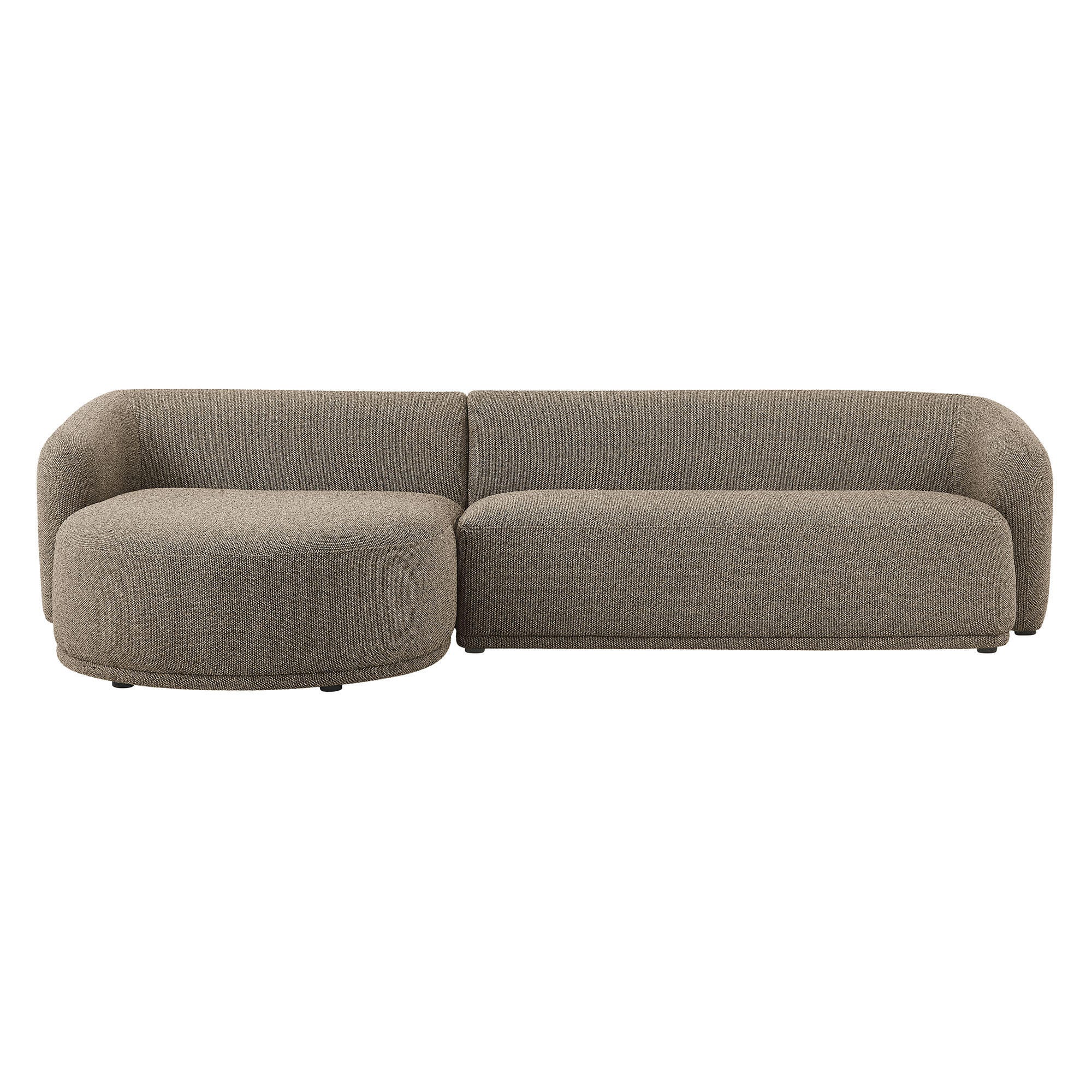 Modway Monica 2-Piece Sectional with Chaise, Earth, large