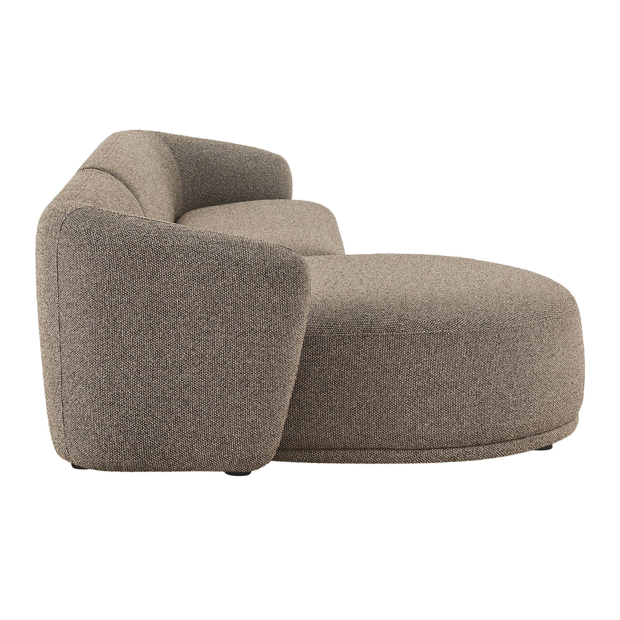 Modway Monica 2-Piece Sectional with Chaise, Earth, large