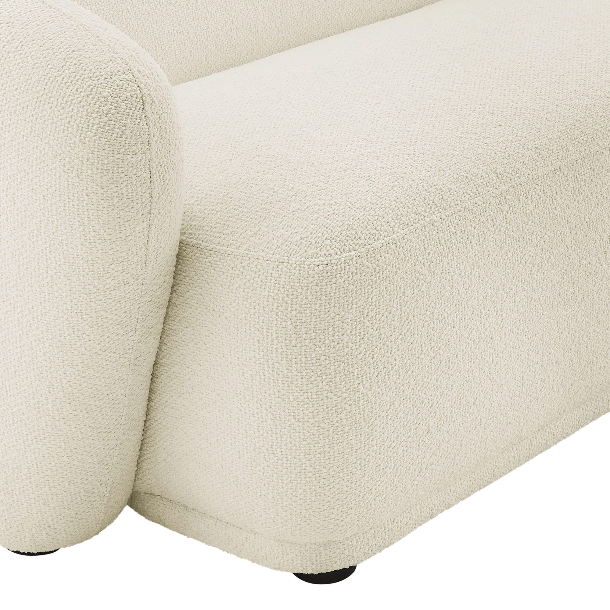Modway Monica 2-Piece Sectional with Chaise, Cream, large
