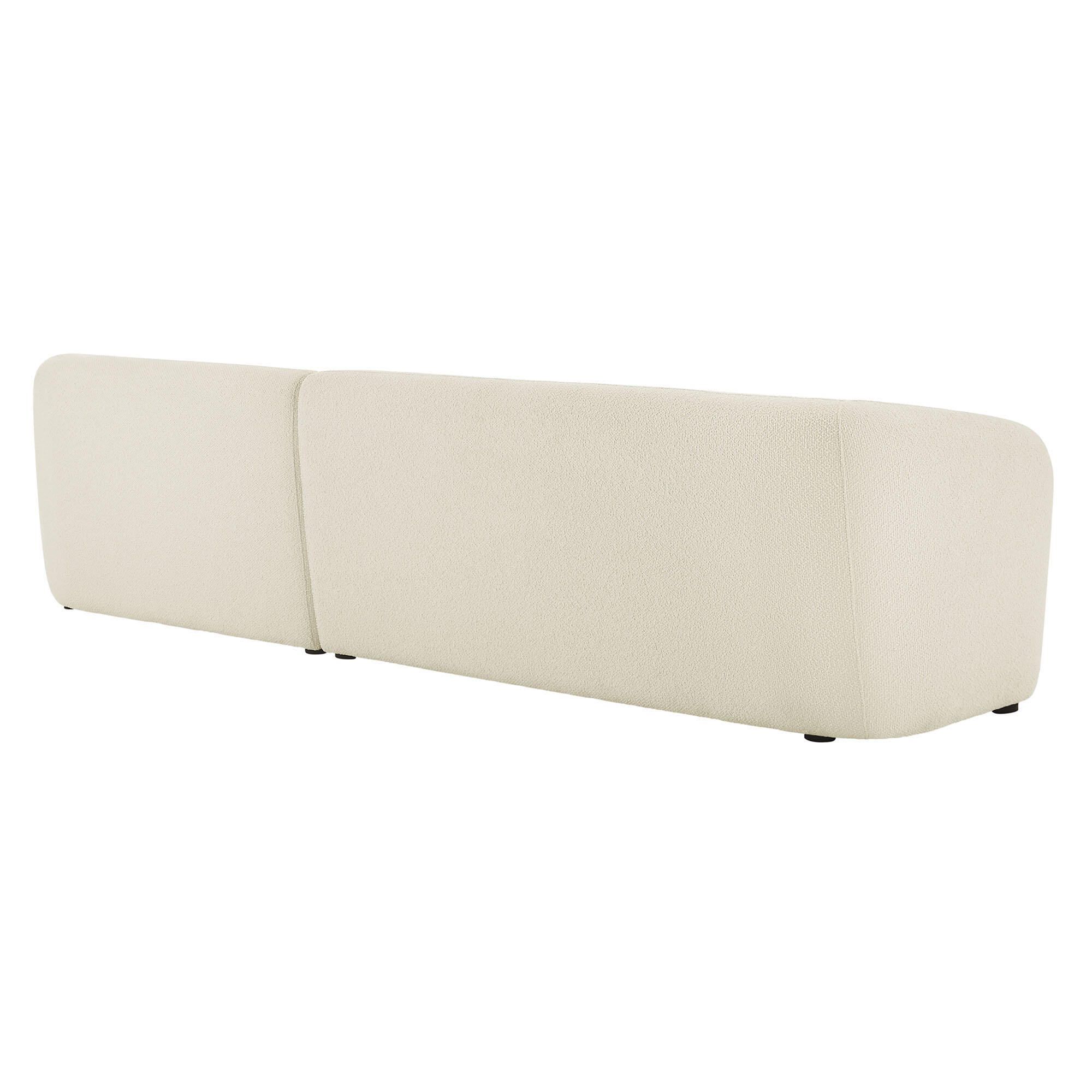 Modway Monica 2-Piece Sectional with Chaise, Cream, large