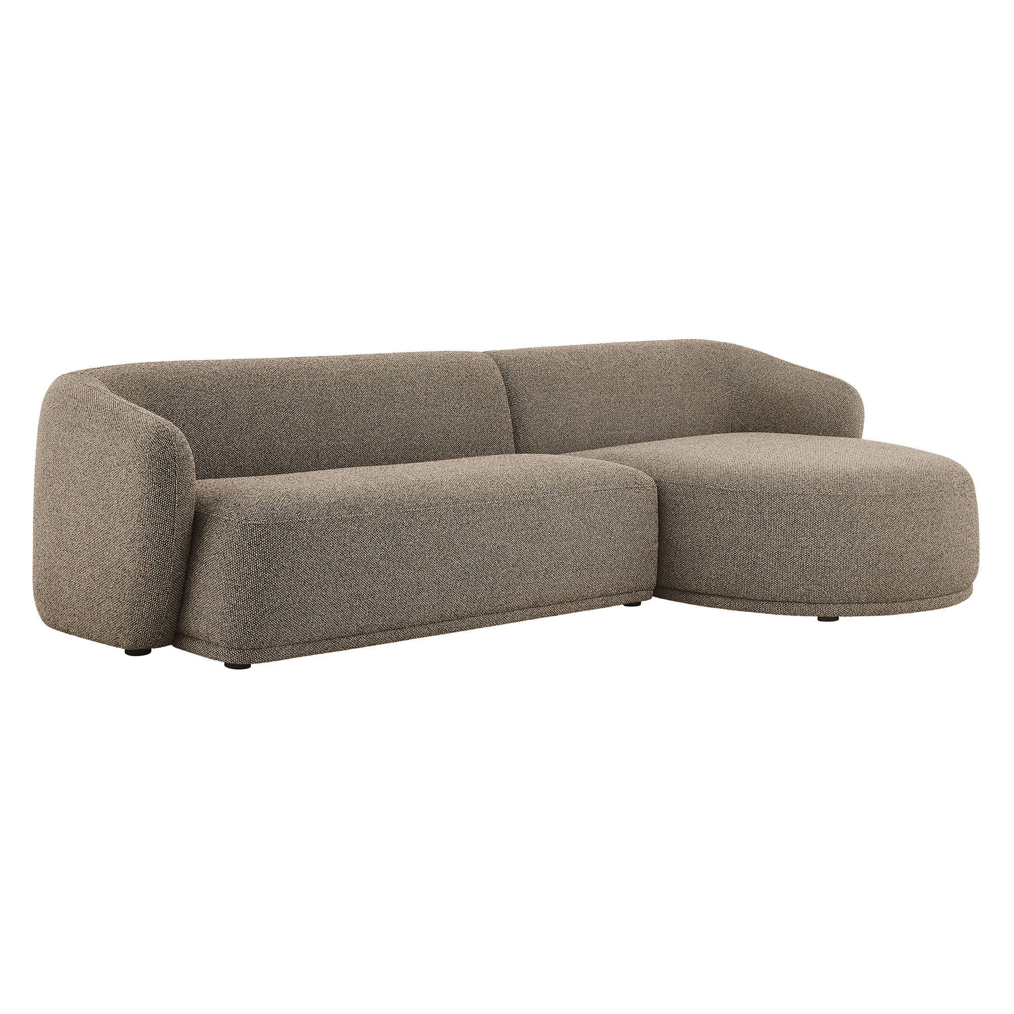 Modway Monica 2-Piece Sectional with Chaise, Earth, large