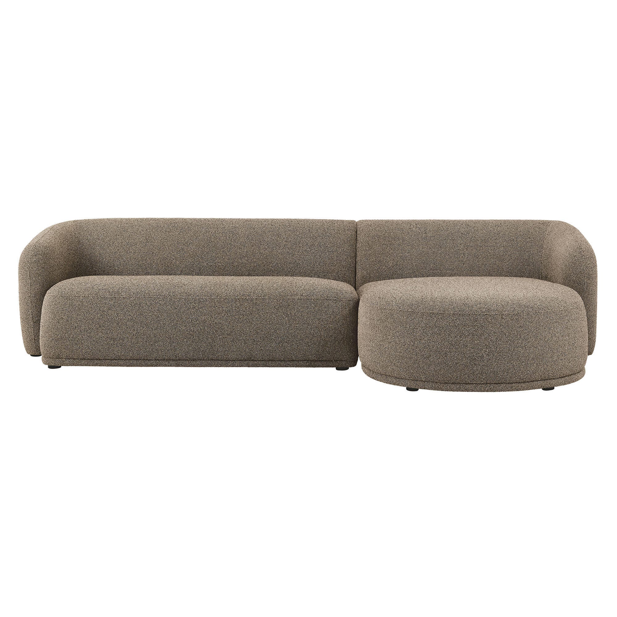 Modway Monica 2-Piece Sectional with Chaise, Earth, large