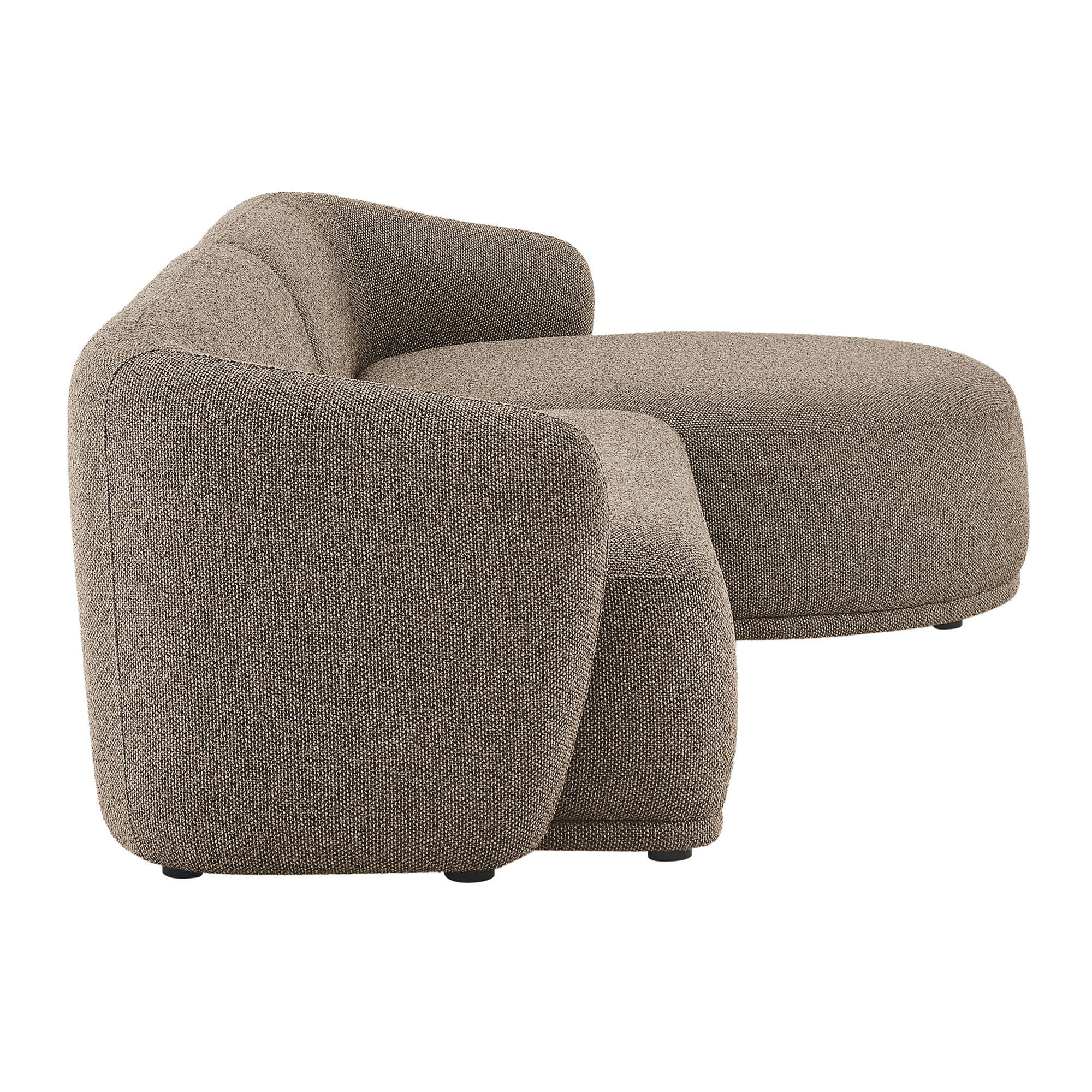 Modway Monica 2-Piece Sectional with Chaise, Earth, large