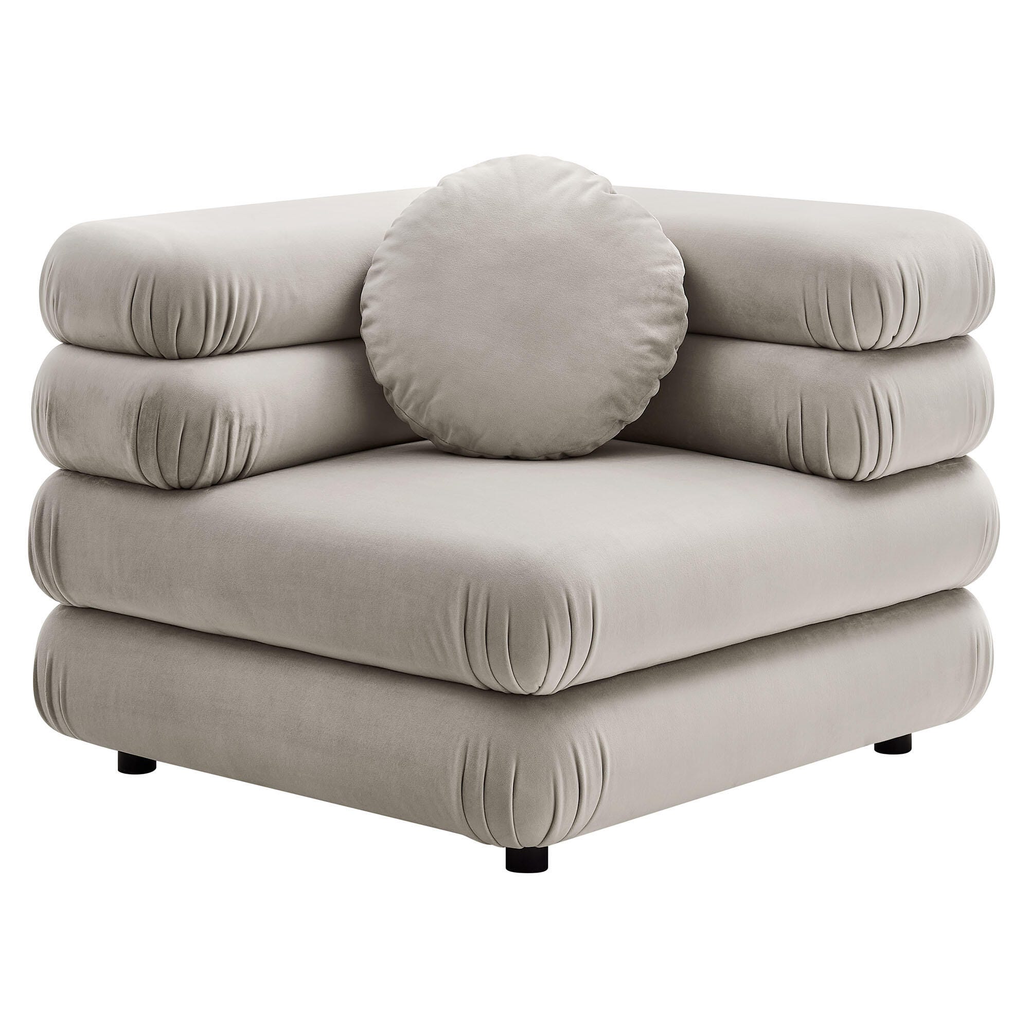 Modway Jubilee 3 Piece Modular Sofa, Almond, large