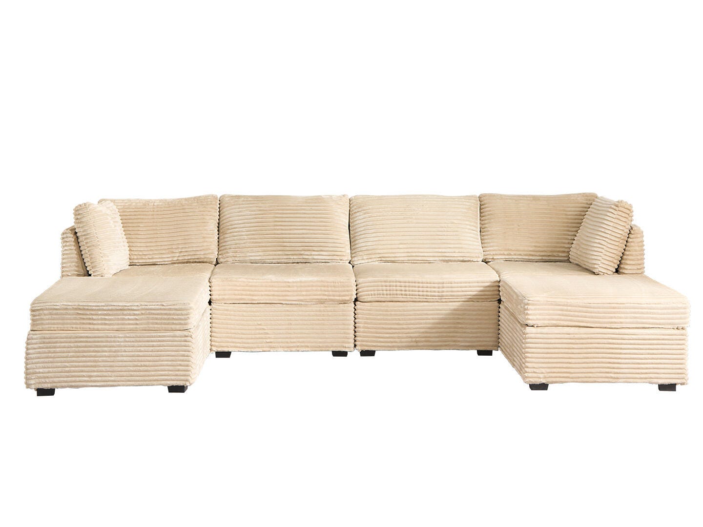 HOMLUX 6-Piece Modular Sectional Sofa Set, , large