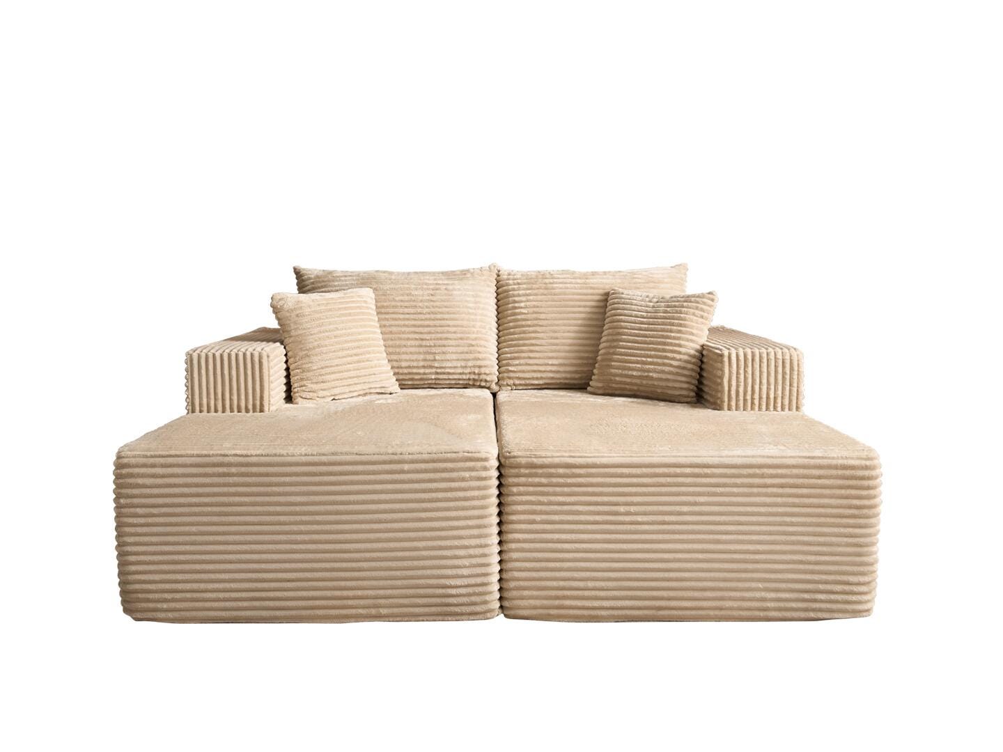 HOMLUX Sofa Sleeper, Beige, large