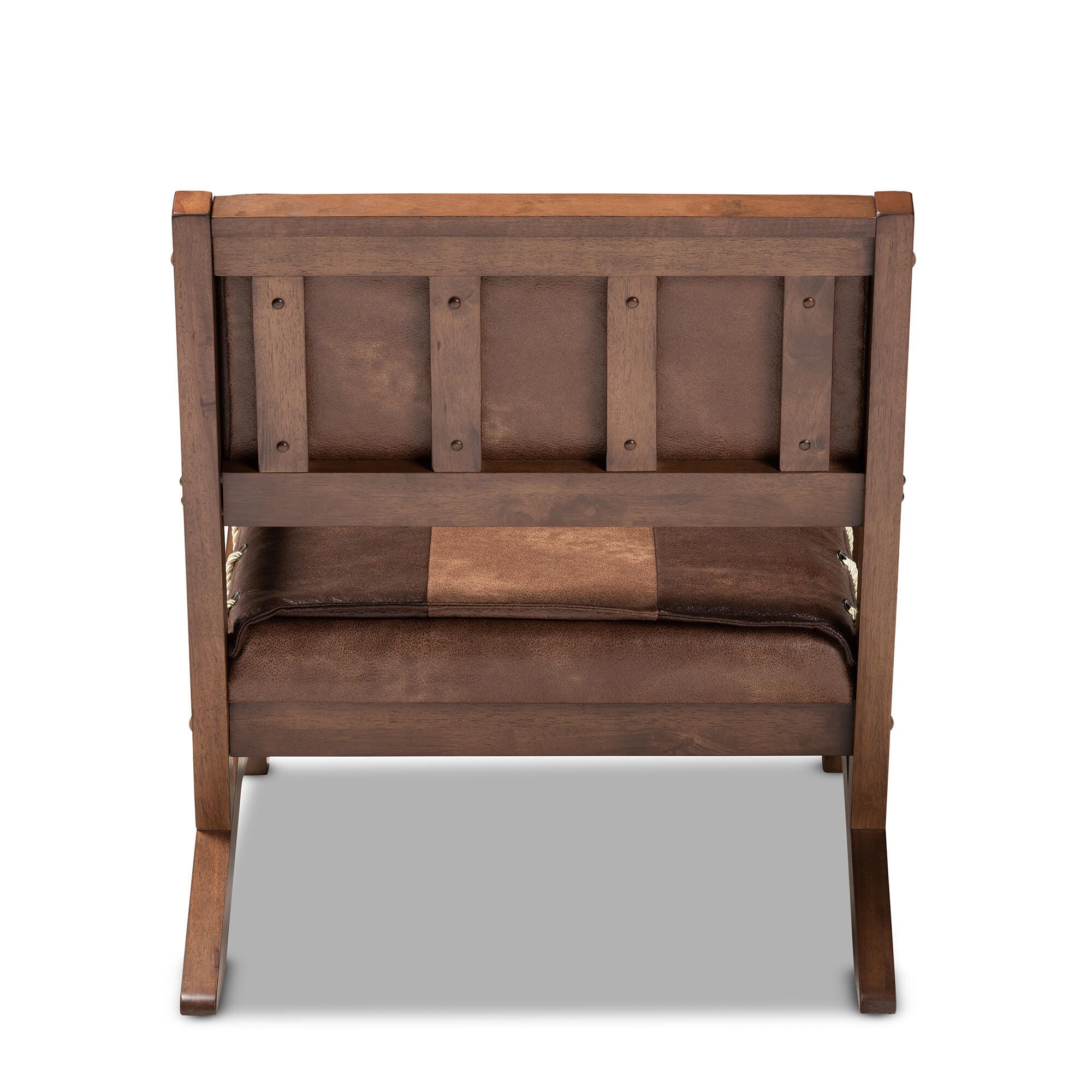 Baxton Studio Rustic Upholstered Lounge Chair, , large