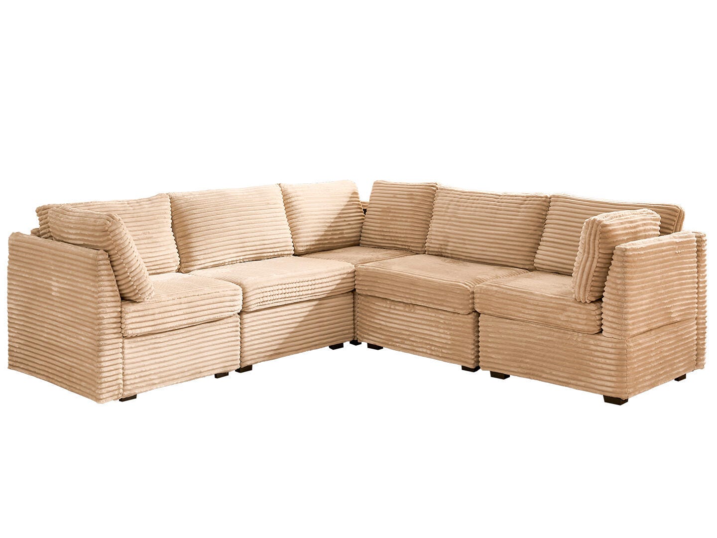 HOMLUX 5-Piece Modular Sectional Sofa Set, , large
