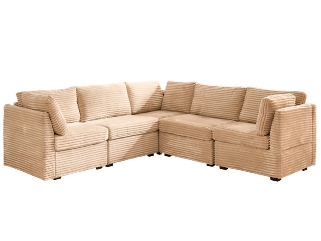 HOMLUX 5-Piece Modular Sectional Sofa Set