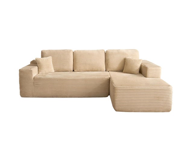 HOMLUX Cozy 3-Piece Modular Sofa Chaise