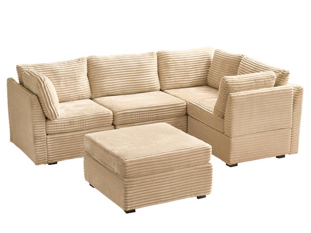 HOMLUX Aesthetic 5-Piece Modular Sectional Sofa Set