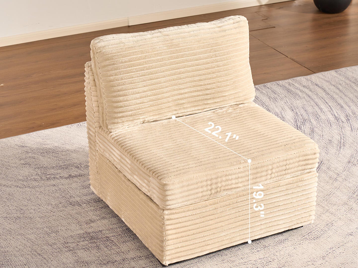 HOMLUX 7-Piece Modual Sectional Sofa Set, , large
