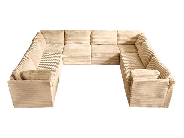 HOMLUX Aesthetic 8-Piece Modual Sectional Sofa Set