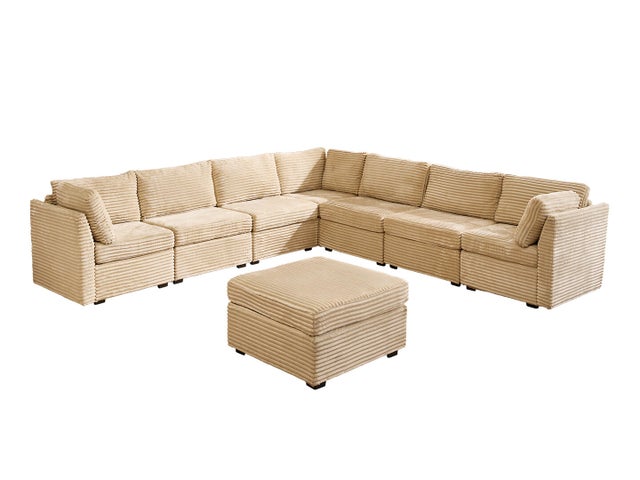 HOMLUX 8-Piece Modual Sectional Sofa Set