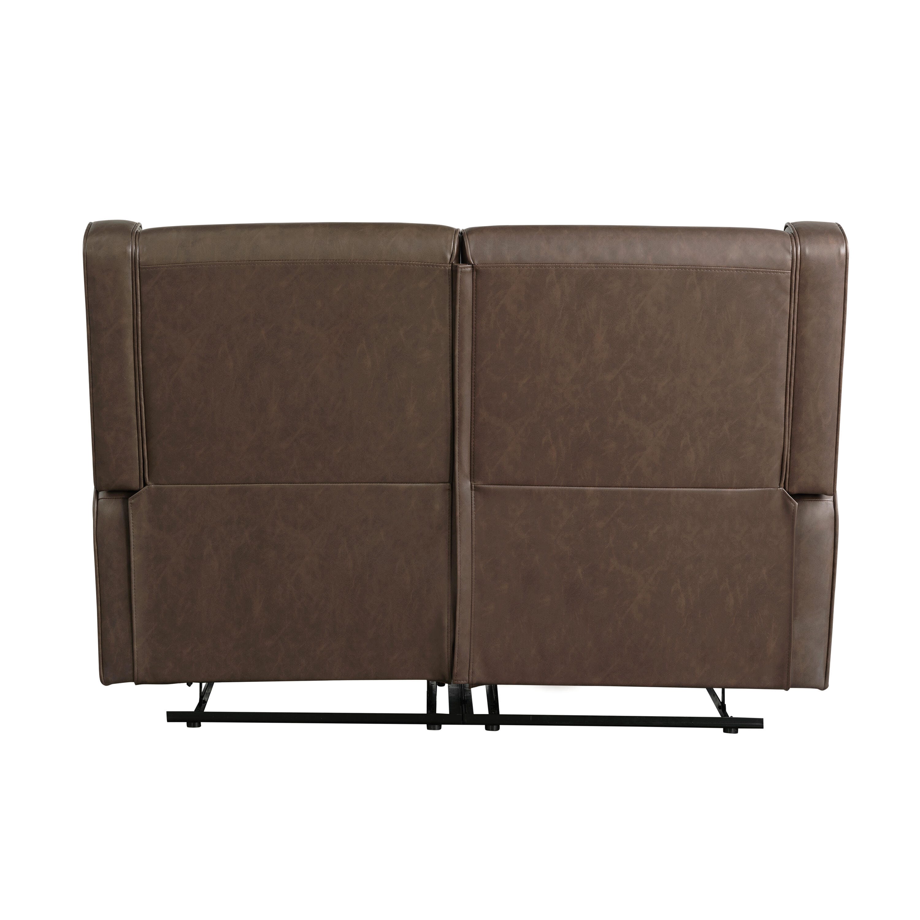 Relax-A-Lounger Emerson Manual Reclining Loveseat, Brown, large
