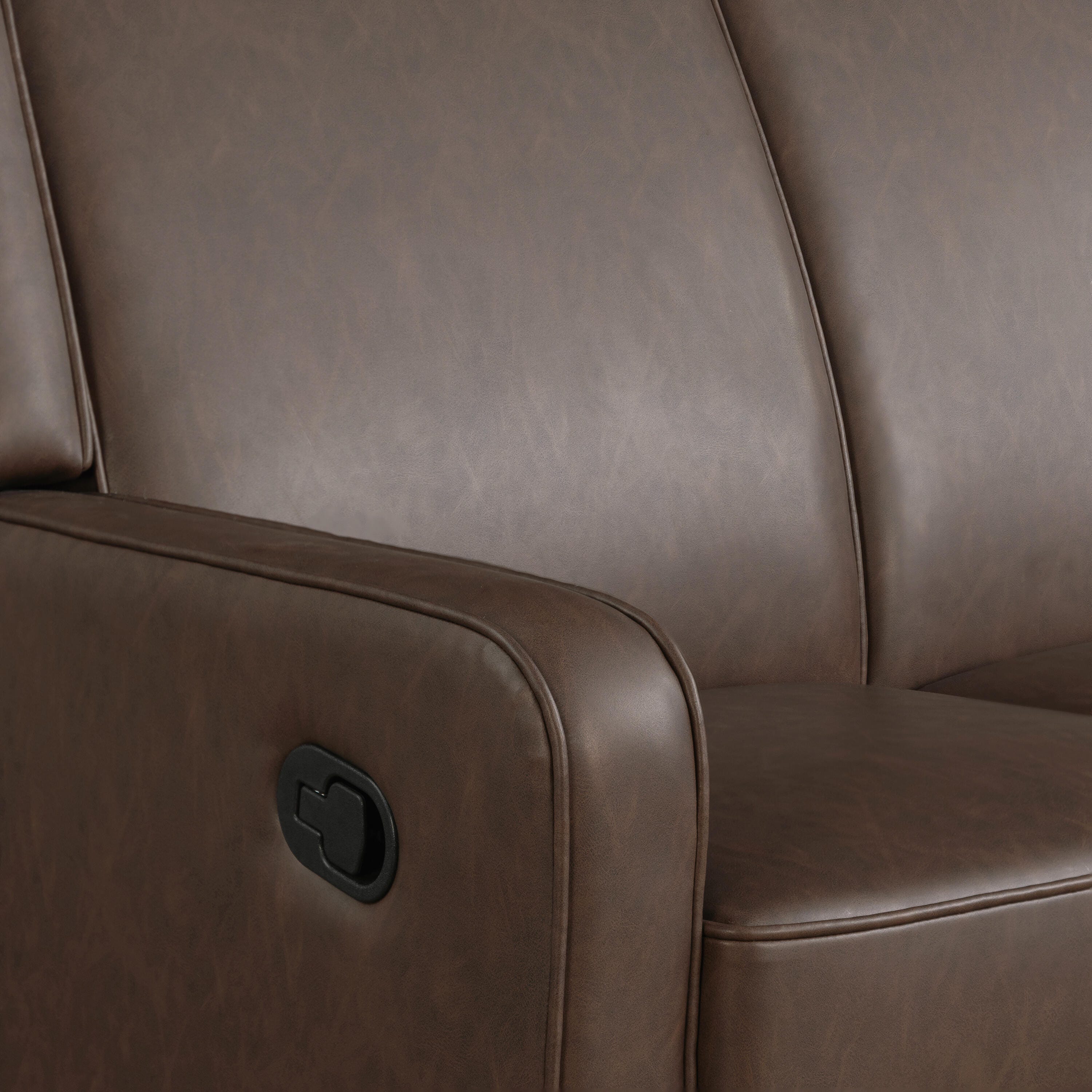 Relax-A-Lounger Emerson Manual Reclining Loveseat, Brown, large