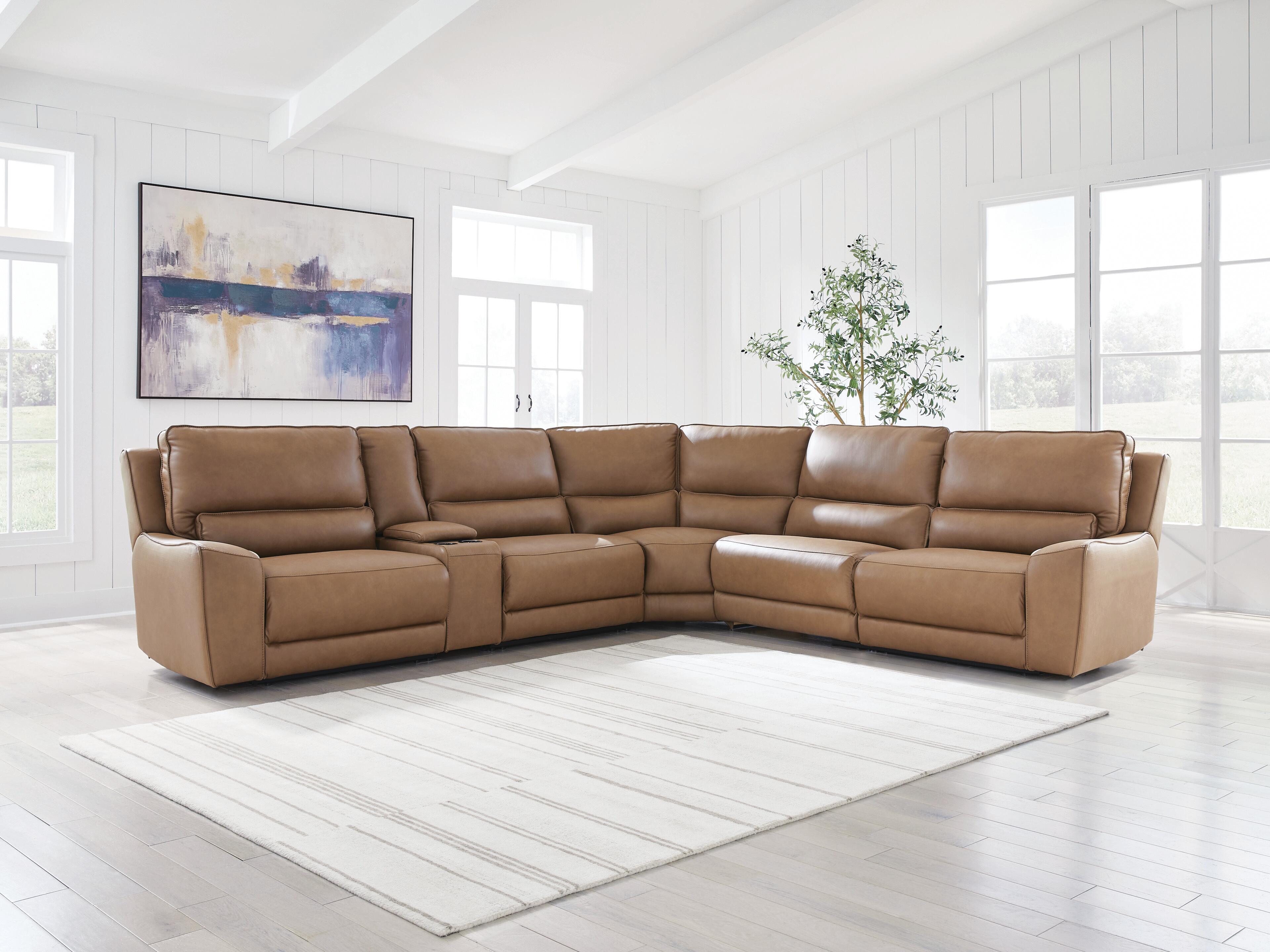 Silverbrooke 6-Piece Reclining Sectional with Storage Console - image 1