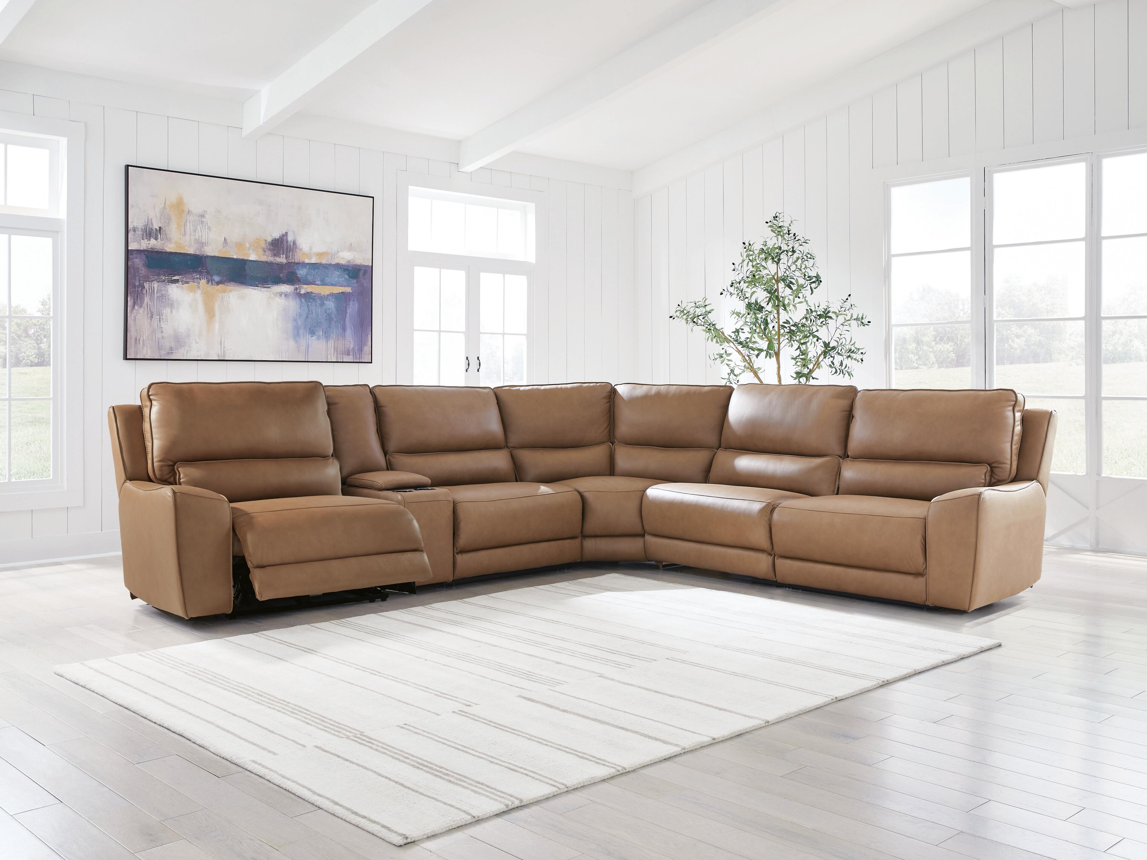 Silverbrooke 6-Piece Reclining Sectional with Storage Console - image 4
