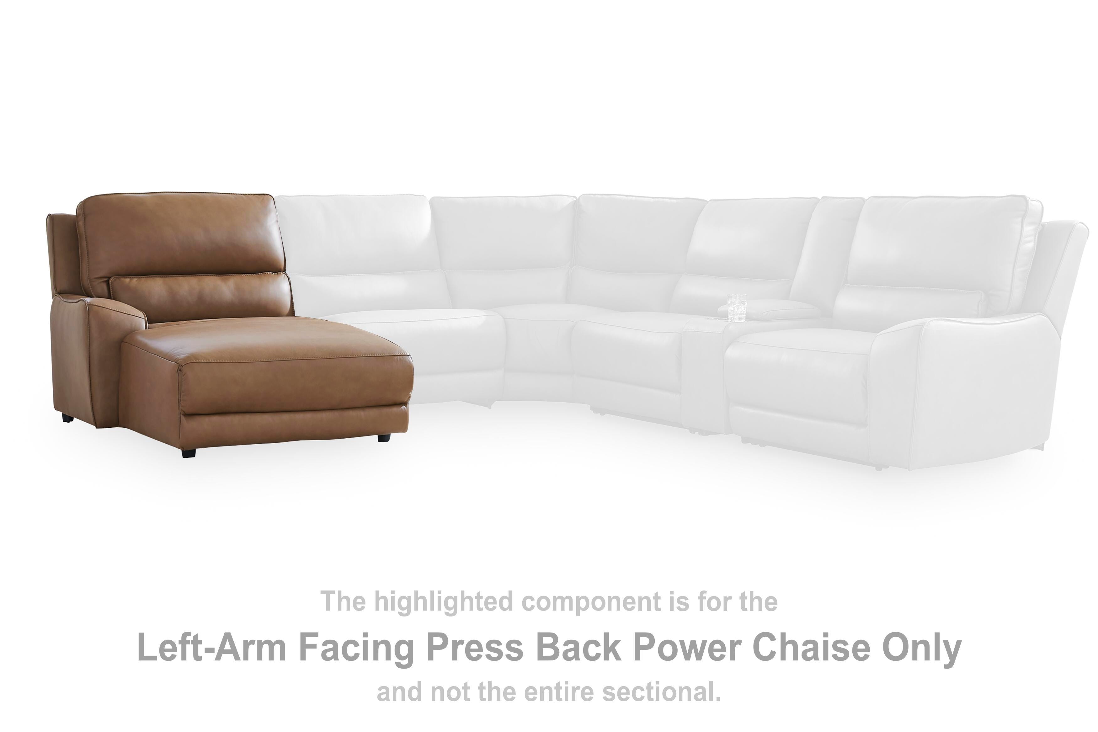 DeepWakes Left-Arm Facing Press Back Power Chaise