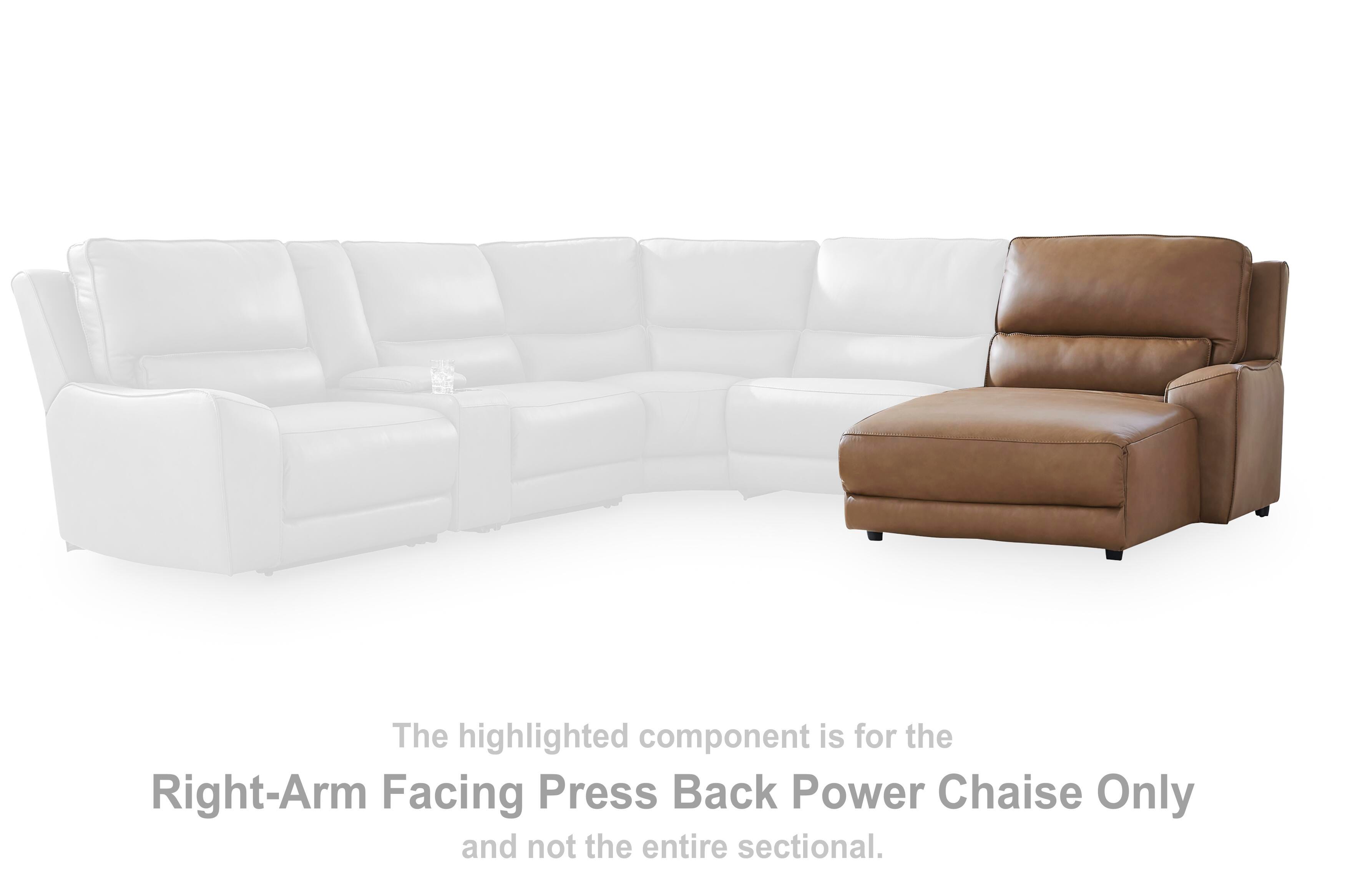 DeepWakes Right-Arm Facing Press Back Power Chaise
