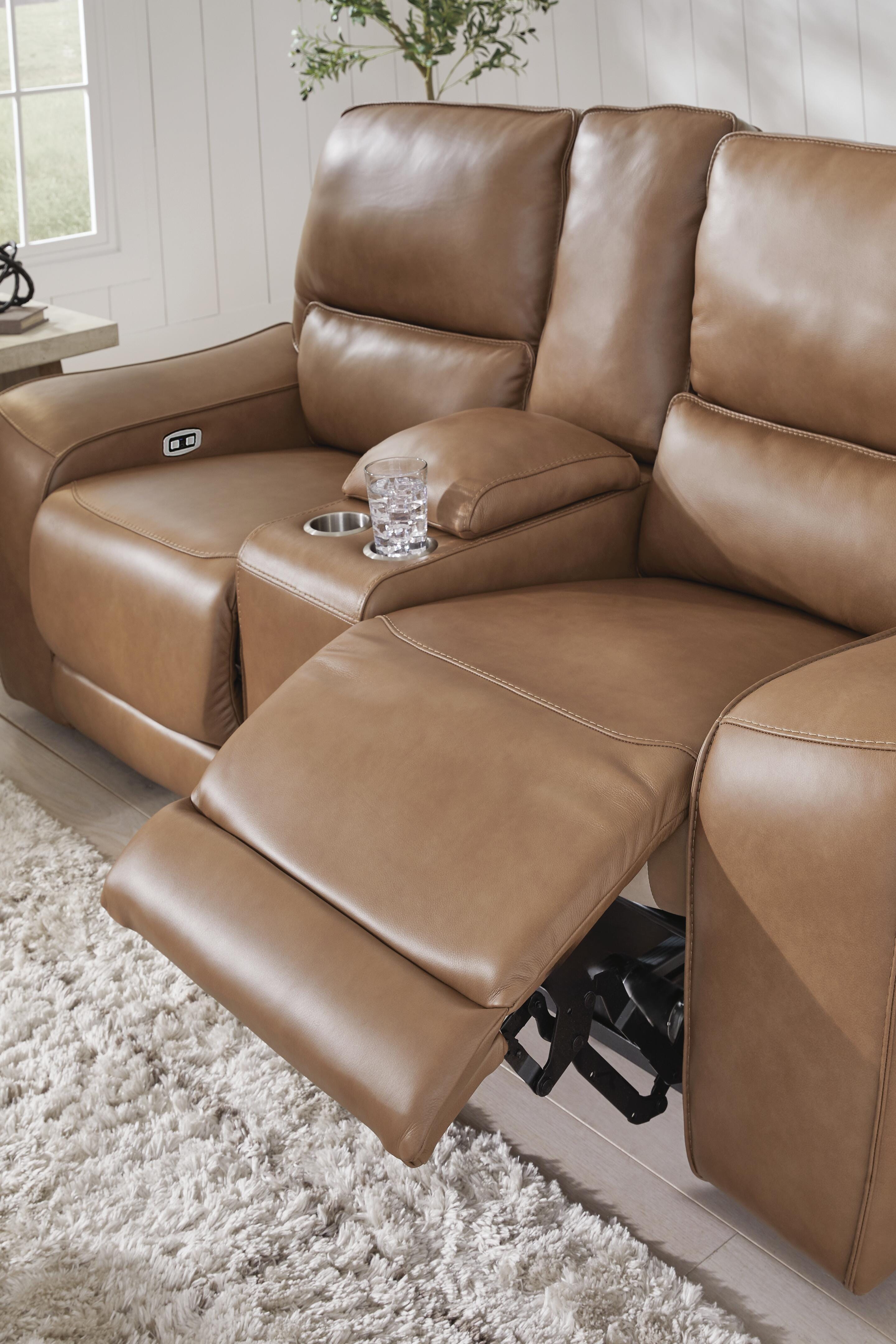 Silverbrooke Power Reclining Loveseat with Console - image 8