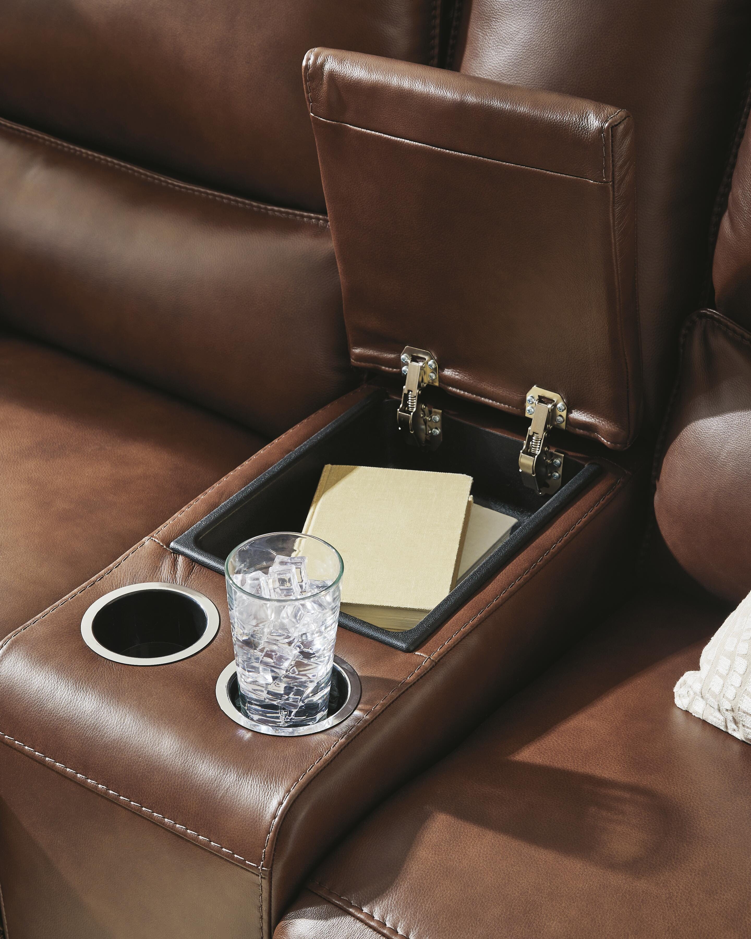 Silverbrooke Power Reclining Loveseat with Console - image 6