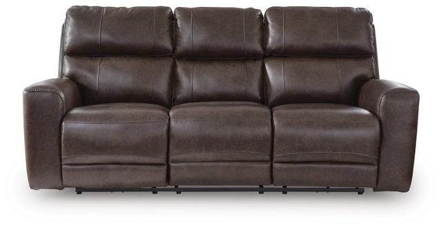 Beadel Dual Power Leather Reclining Sofa