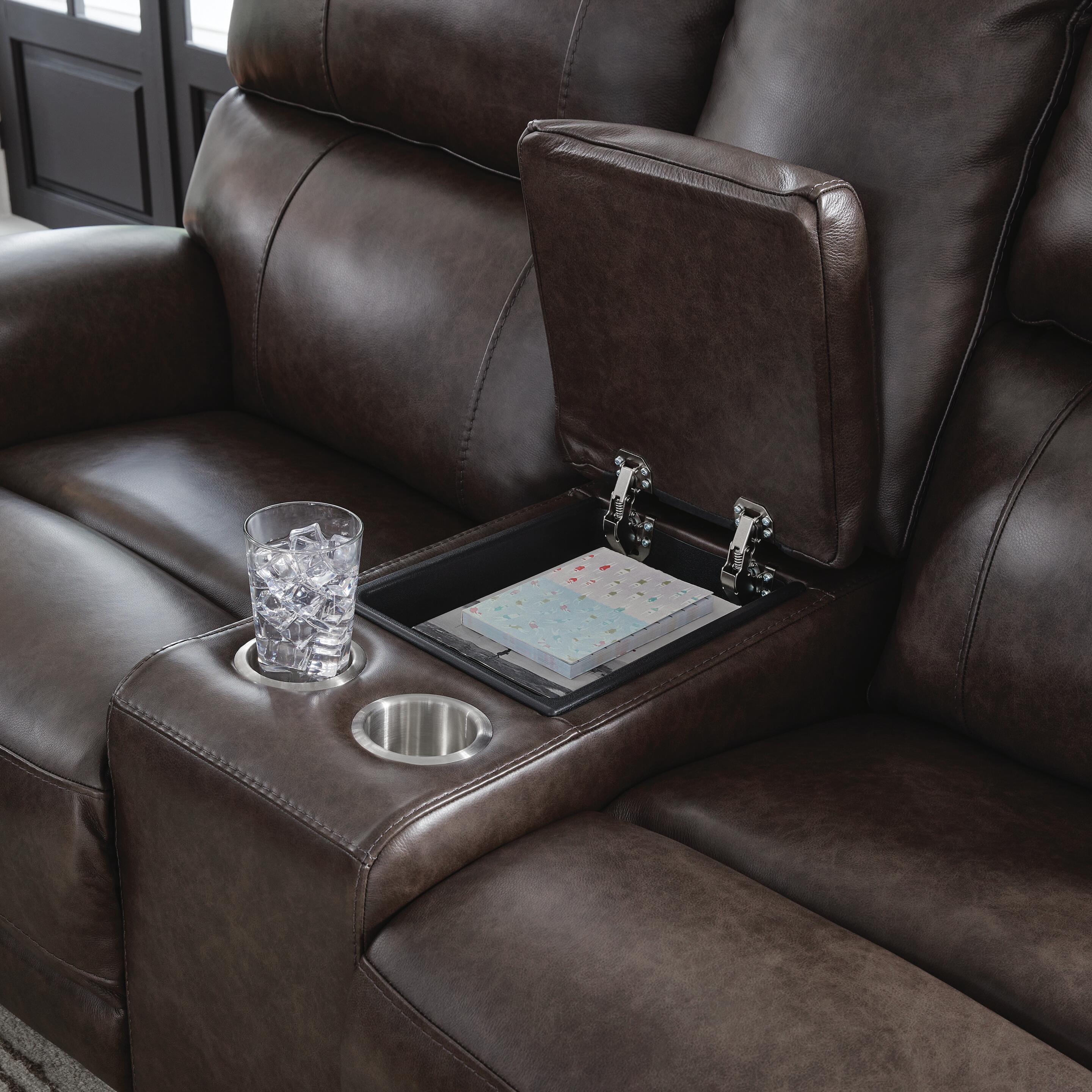 Beadel Power Reclining Loveseat with Console - image 5