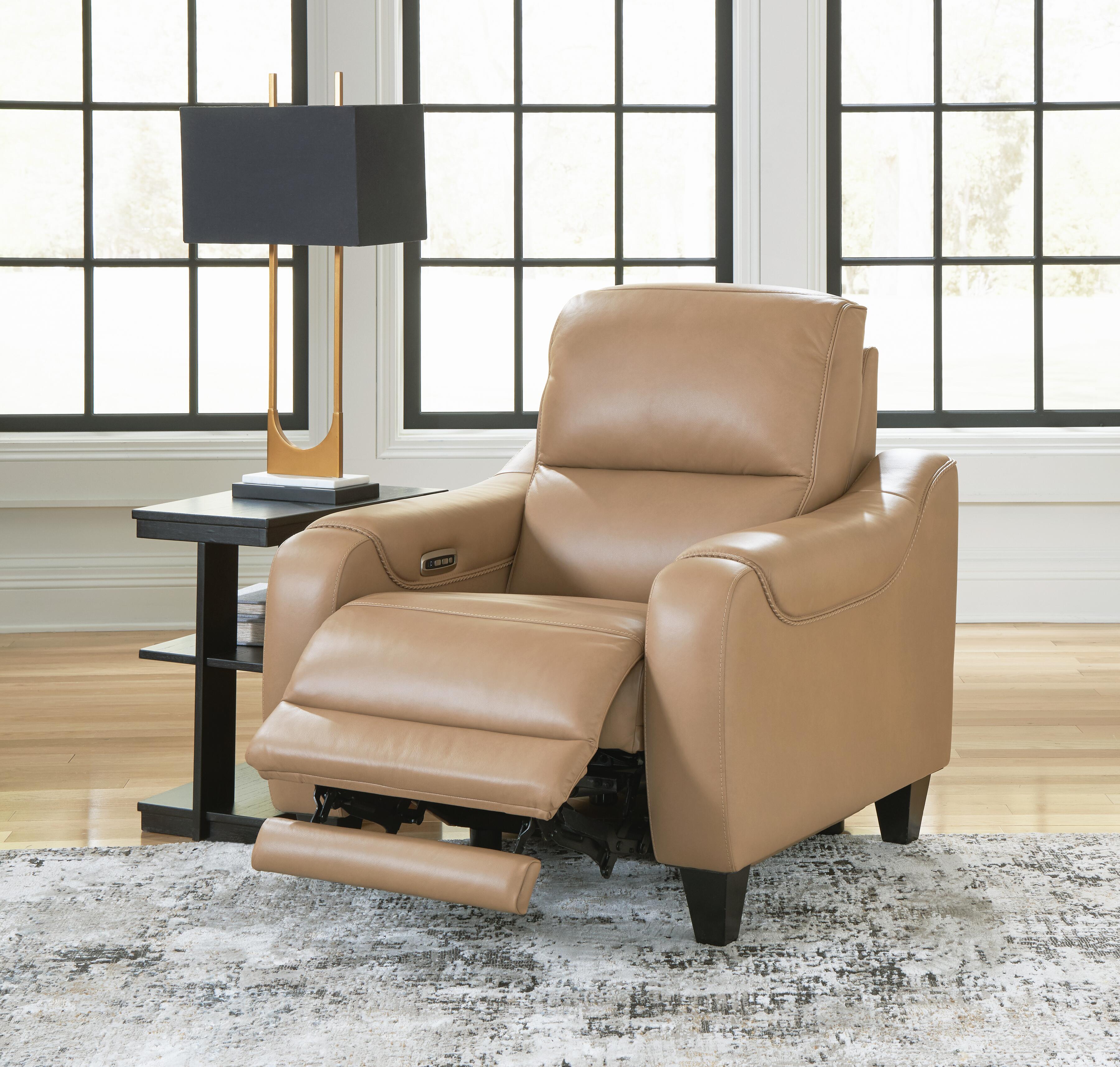 Mosswell Dual Power Leather Recliner | Ashley