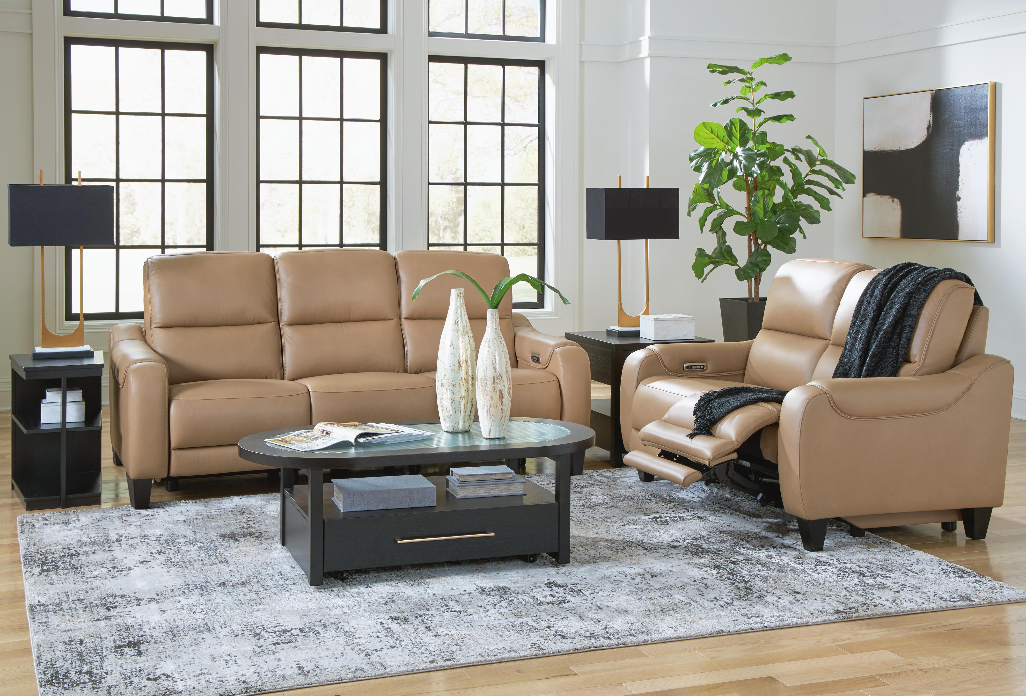 Mosswell Sofa and Loveseat, Toffee, large