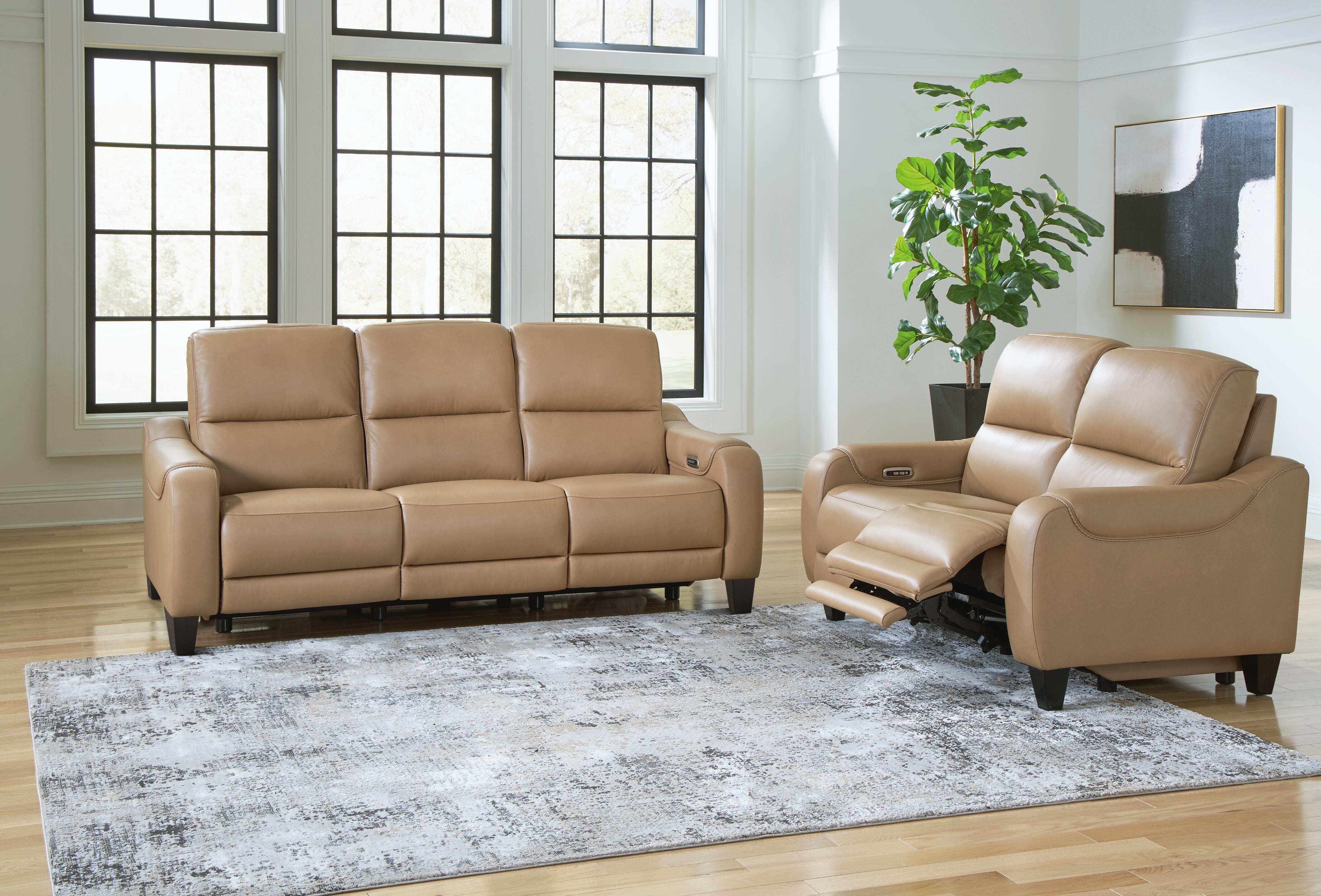 Mosswell Sofa and Loveseat, Toffee, large