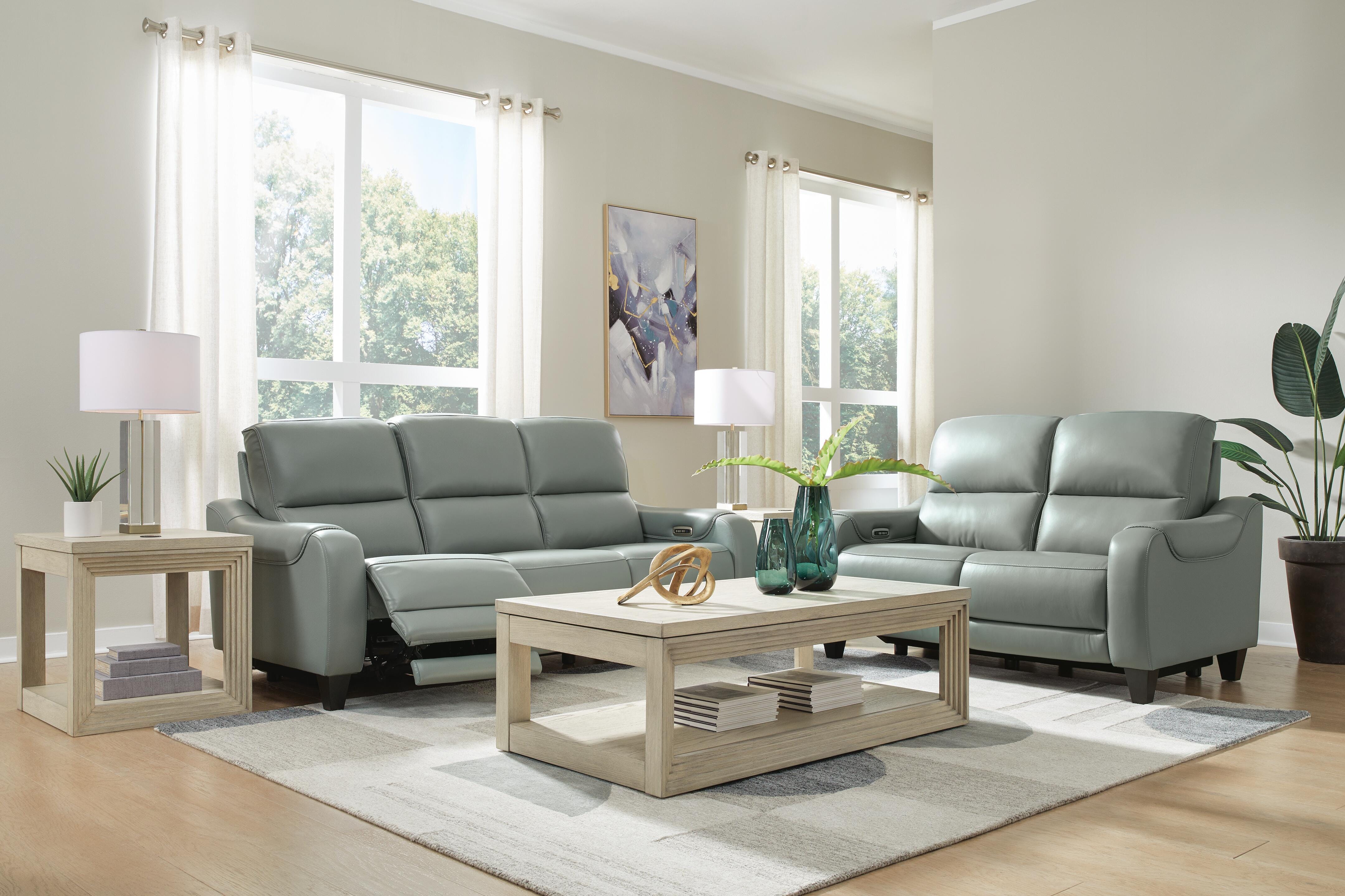 Mosswell Sofa and Loveseat, Spa, large