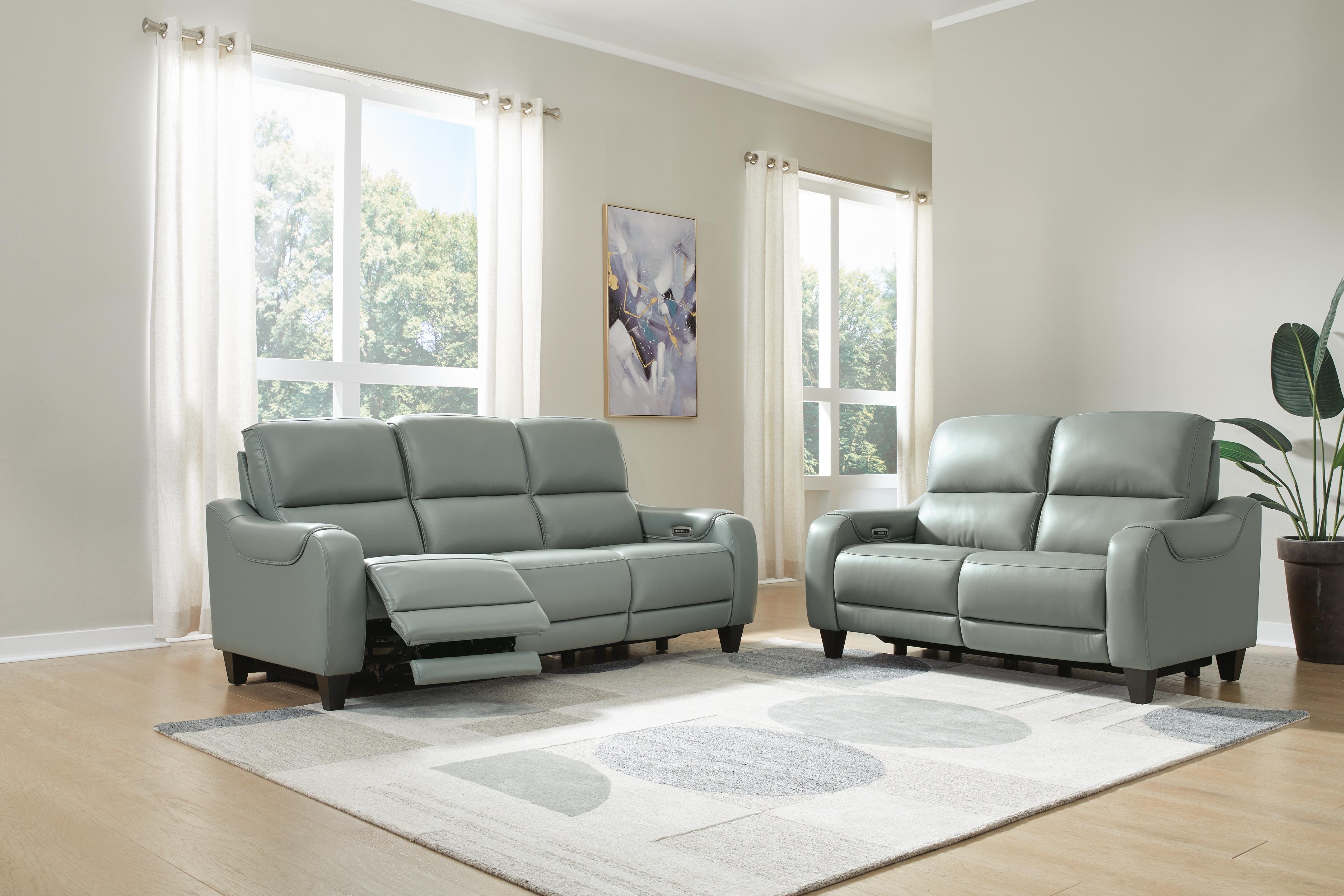 Mosswell Sofa and Loveseat, Spa, large