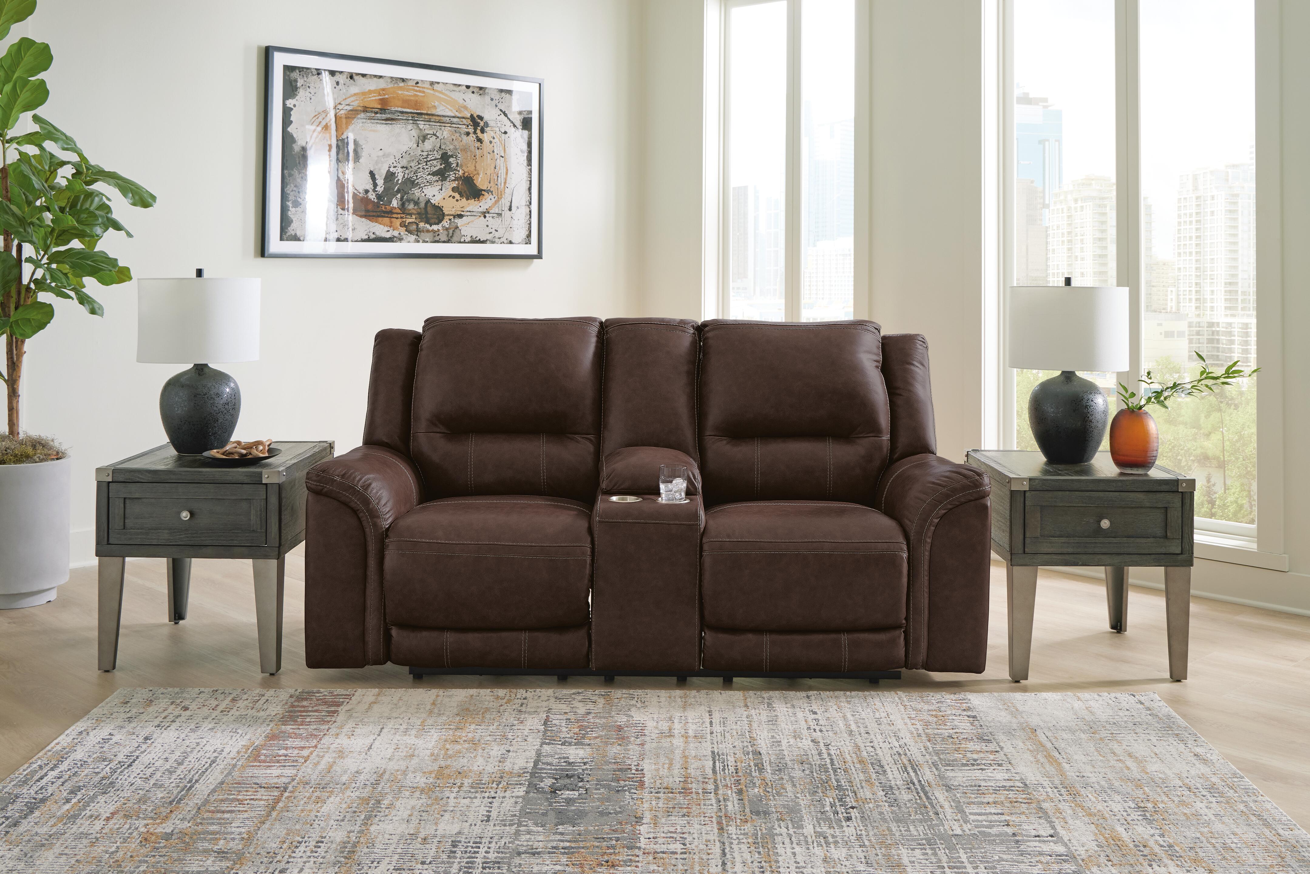 Trasimeno Power Reclining Loveseat with Console - image 1