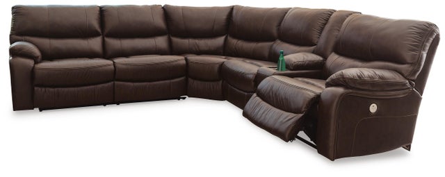 Family Circle 3-Piece Power Leather Reclining Sectional