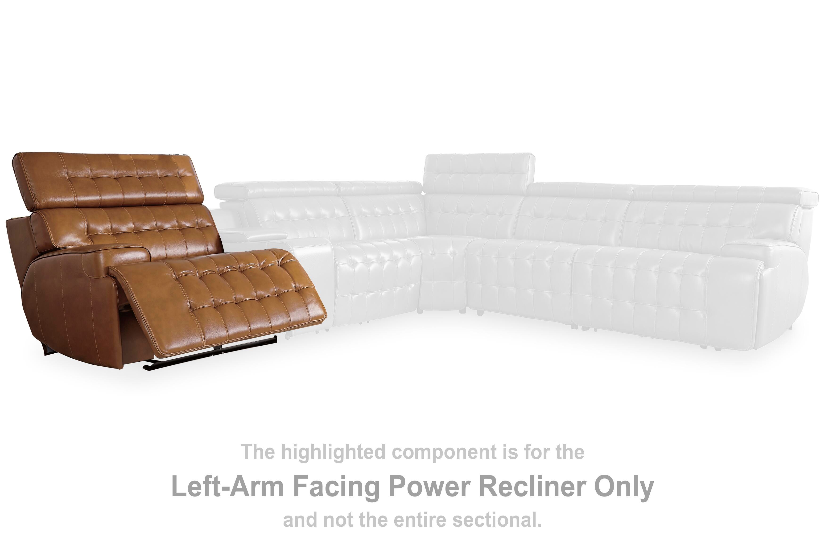 Temmpton Left-Arm Facing Power Recliner, , large