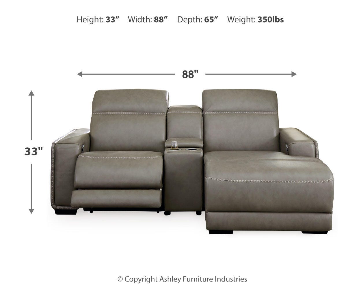 Correze 3-Piece Power Reclining Sectional with Chaise - image 3