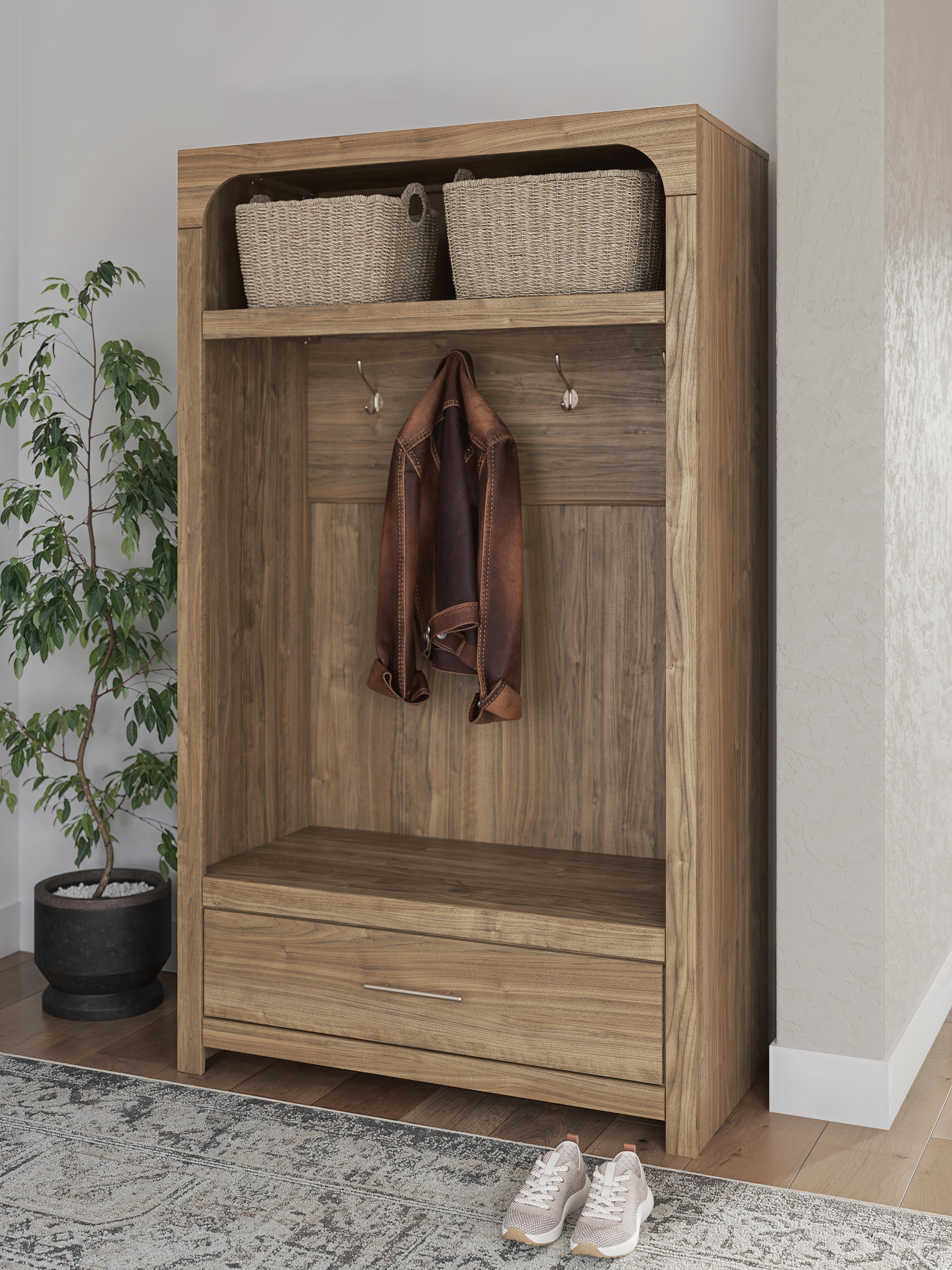 Dovander Hall Tree with Storage Bench, , rollover