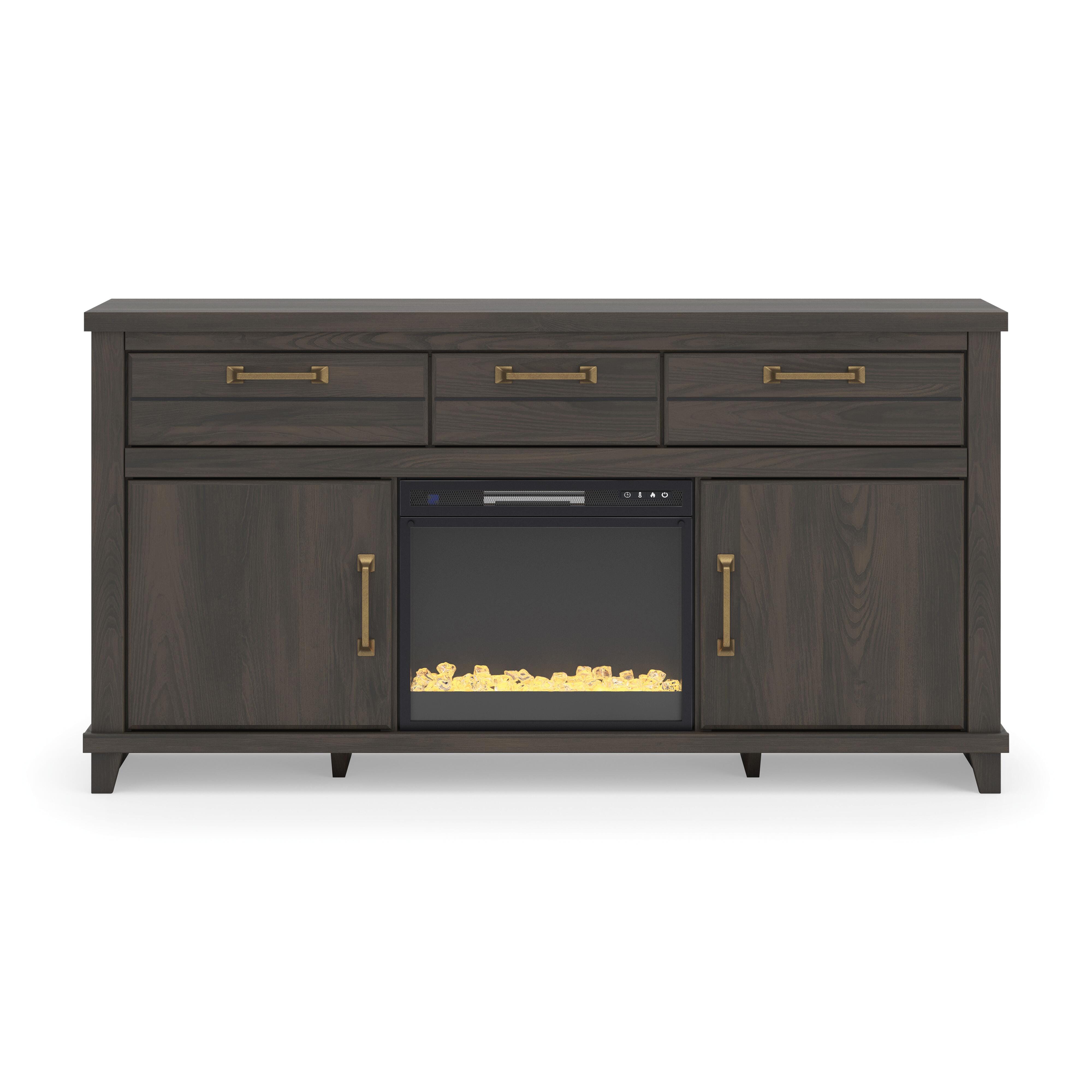 W1. Brazen Valley 71in TV Stand with Electric Fireplace