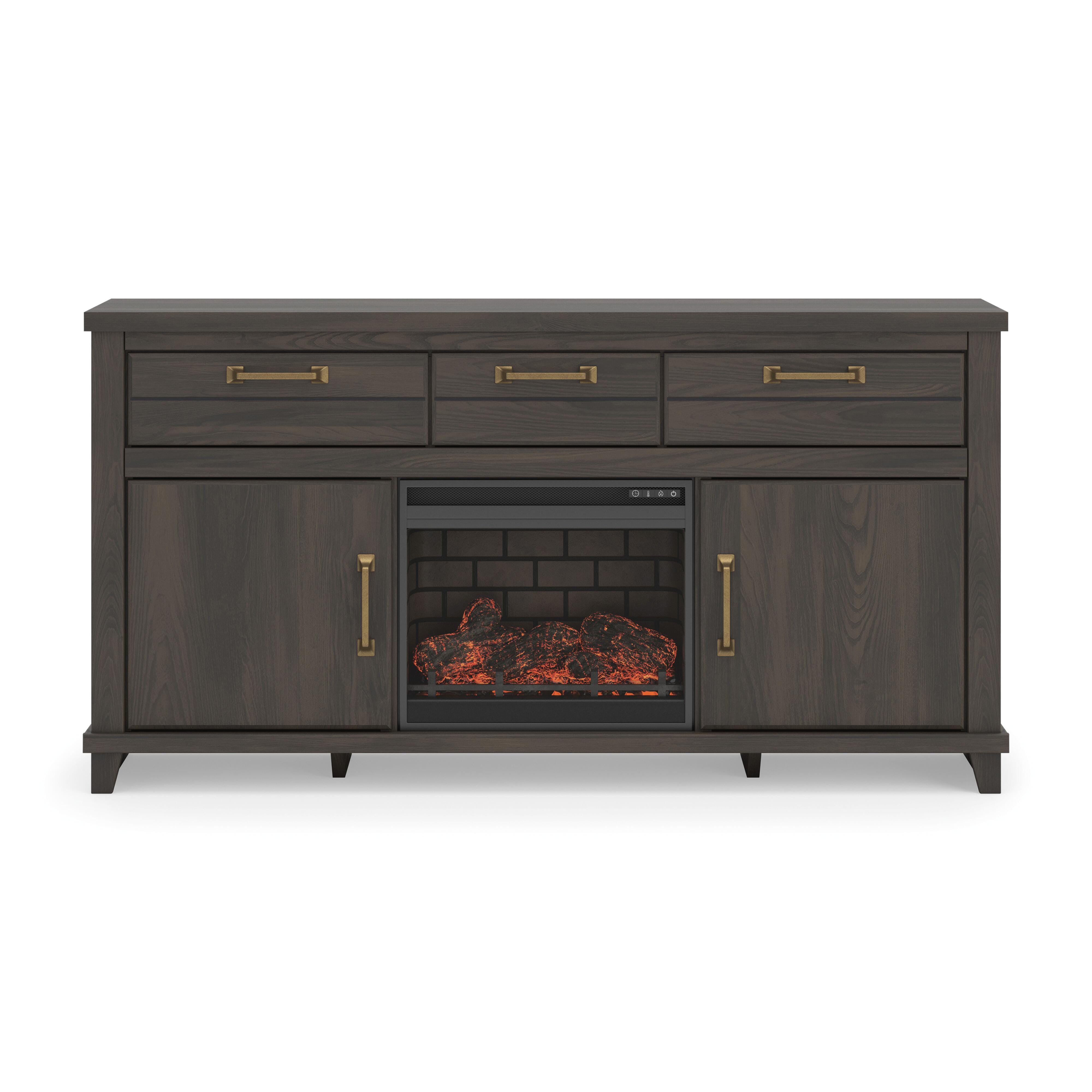 W2. Brazen Valley 71in TV Stand with Electric Fireplace