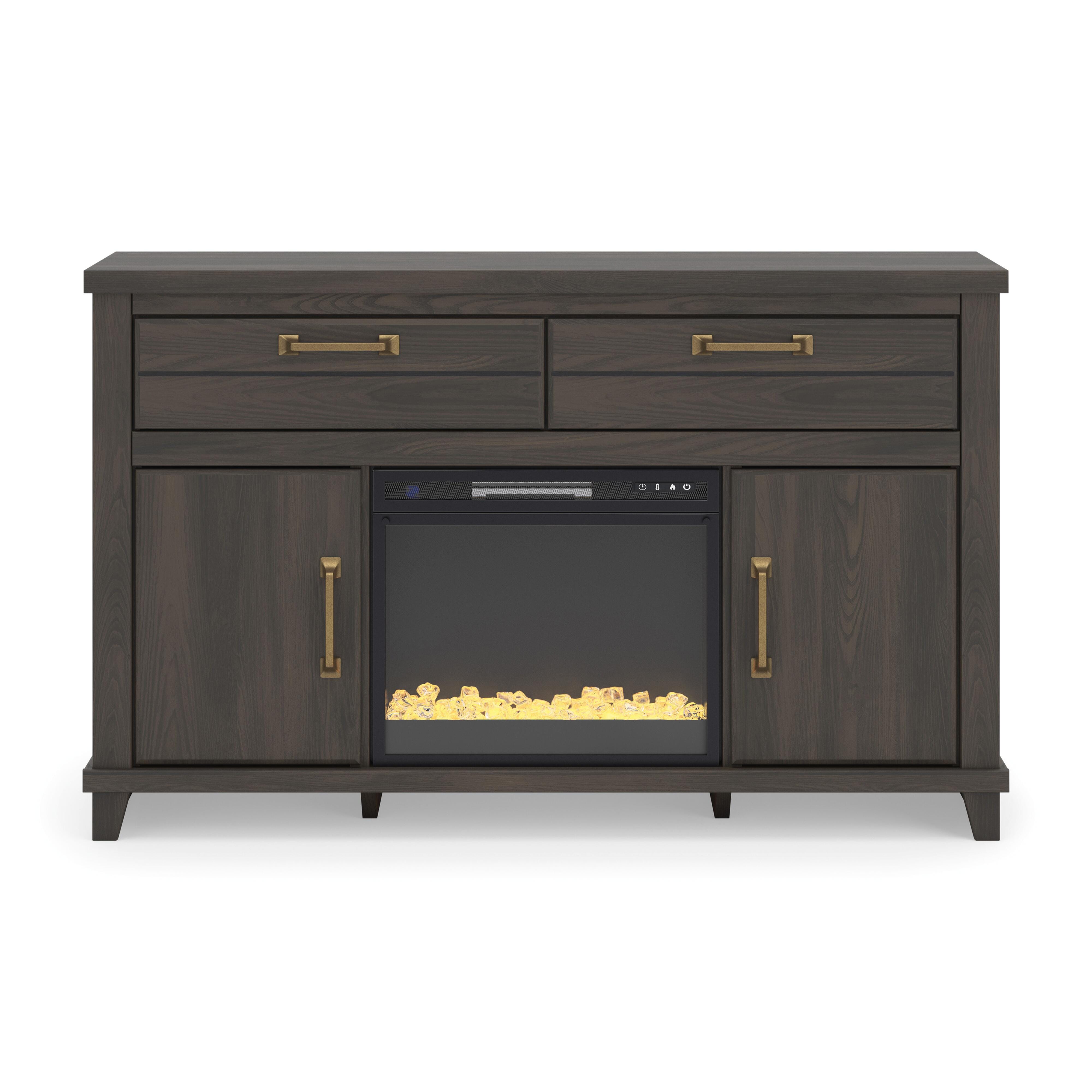 W3. Brazen Valley 60in TV Stand with Electric Fireplace
