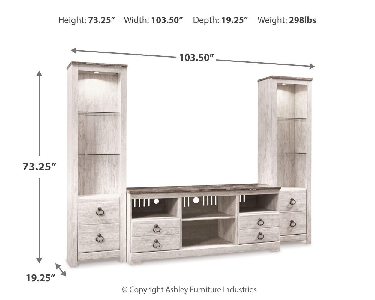 Willowton 3-Piece Entertainment Center - image 7